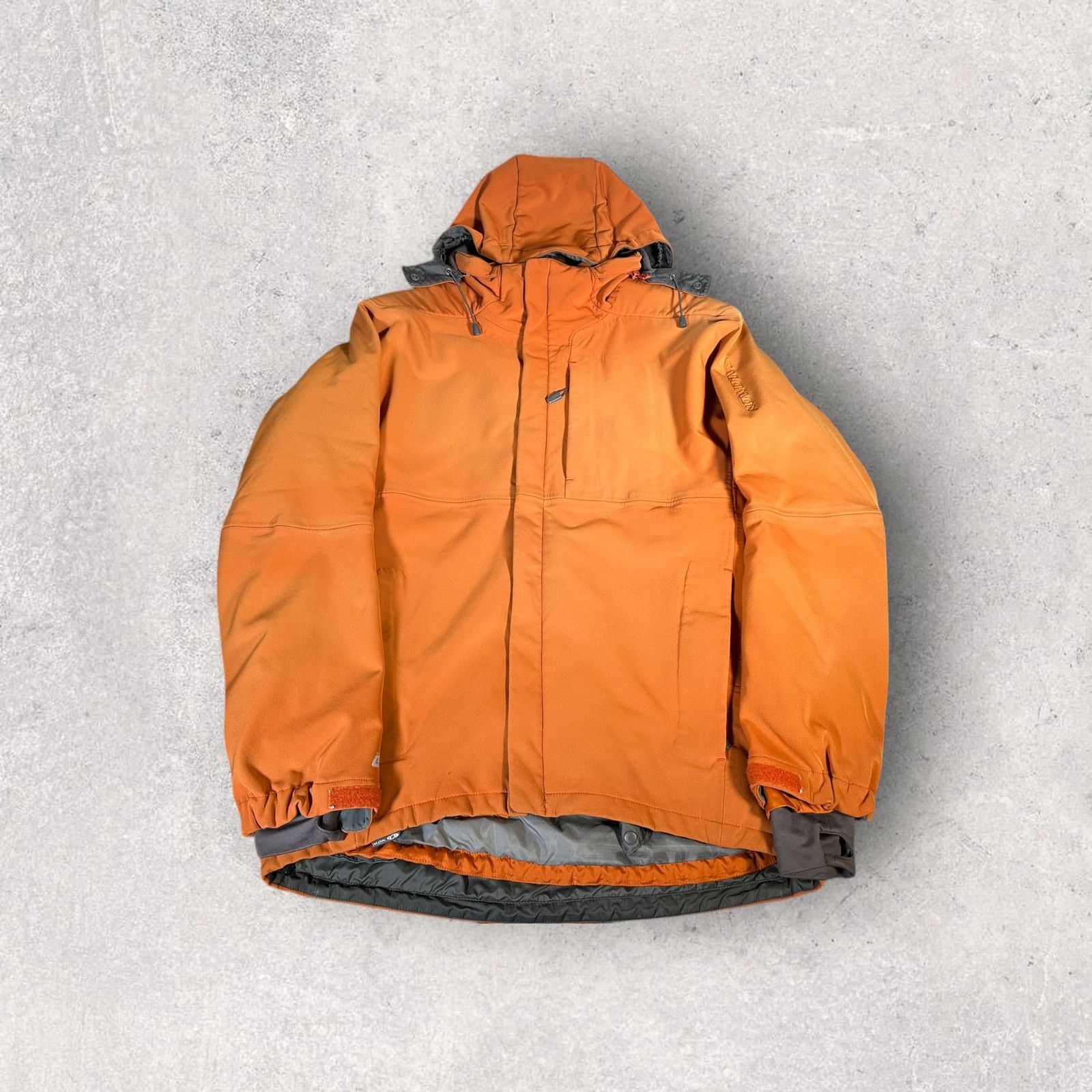 Salomon Vintage Salomon Lab Orange Full-Zip Softshell Ski Jacket Size US L / EU 52-54 / 3 - 1 Thumbnail