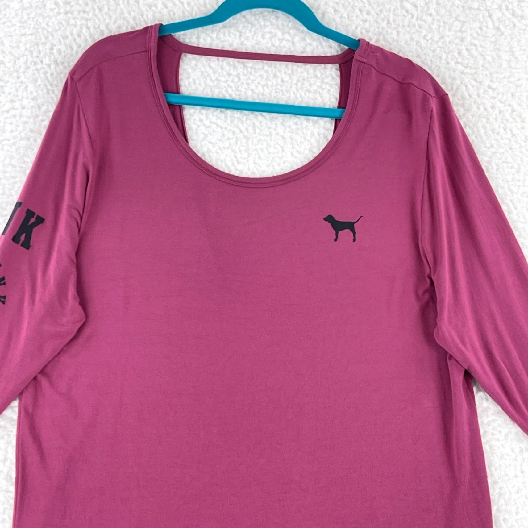 Victoria's Secret PINK Victoria's Secret Super Soft Shirt Womens Medium Mauve Long Sleeve Shirt Size M / US 6-8 / IT 42-44 - 2 Thumbnail