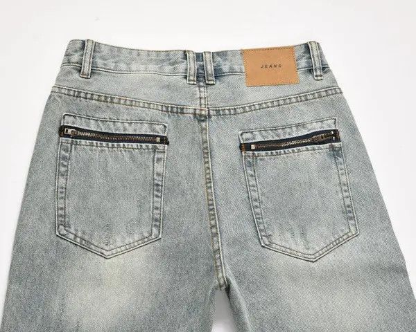 VIBE Street functional wide-leg distressed flared ripped jeans Size US 32 / EU 48 - 4 Thumbnail