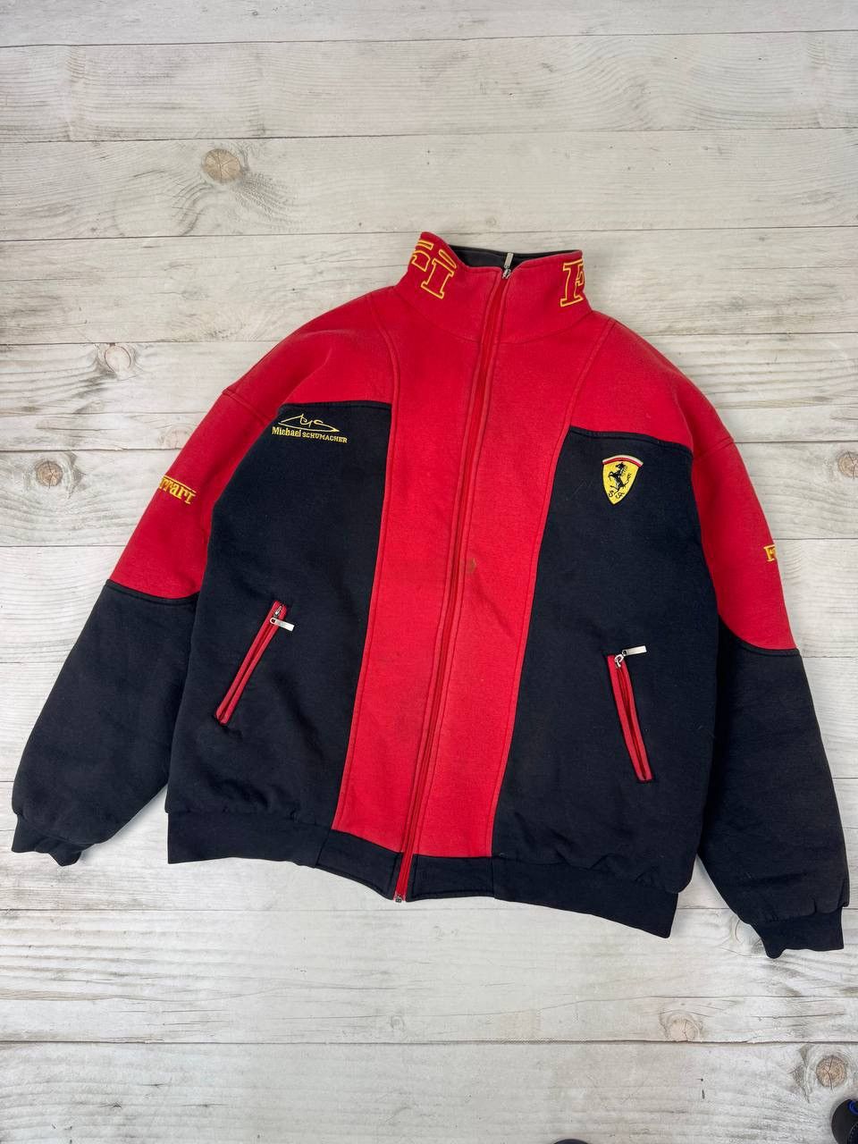 Ferrari Vintage Ferrari Racing Jacket Michael Schumacher 90s F1 Size US XXL / EU 58 / 5 - 1 Thumbnail