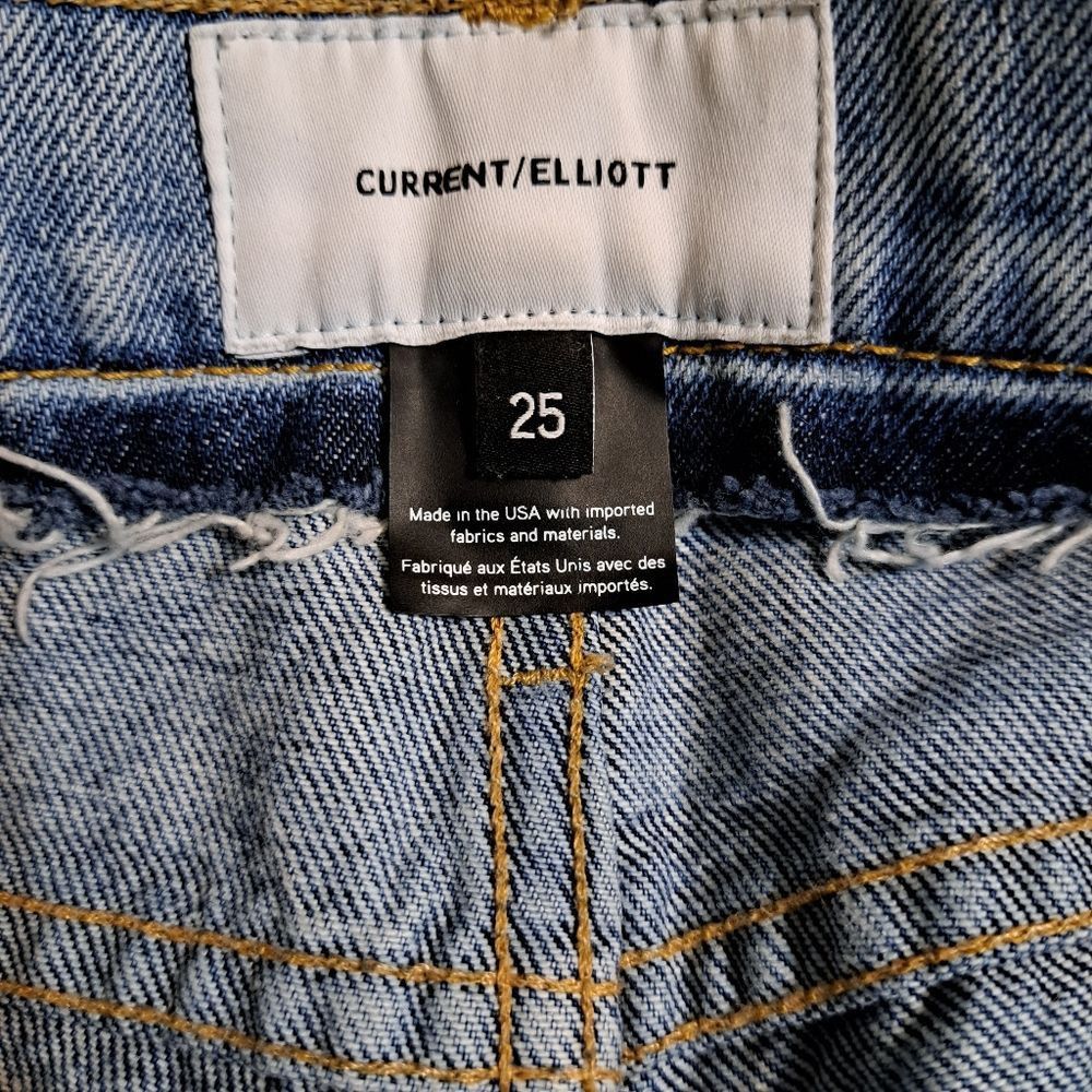 Current/Elliot Current Elliott The High Waist Somera Straight Jeans in Cava Size 25" / US 0 / IT 36 - 12 Thumbnail