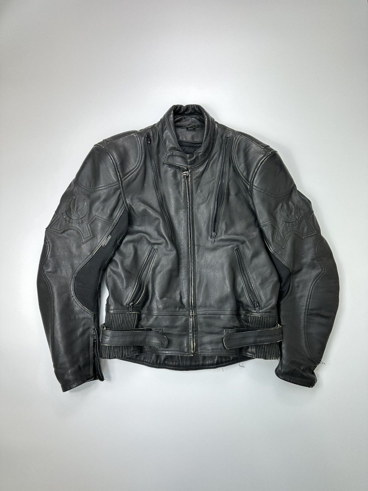 Belstaff Belstaff Motorcycle Black Leather Heavyweight Jacket Black Size US M / EU 48-50 / 2 - 1 Thumbnail