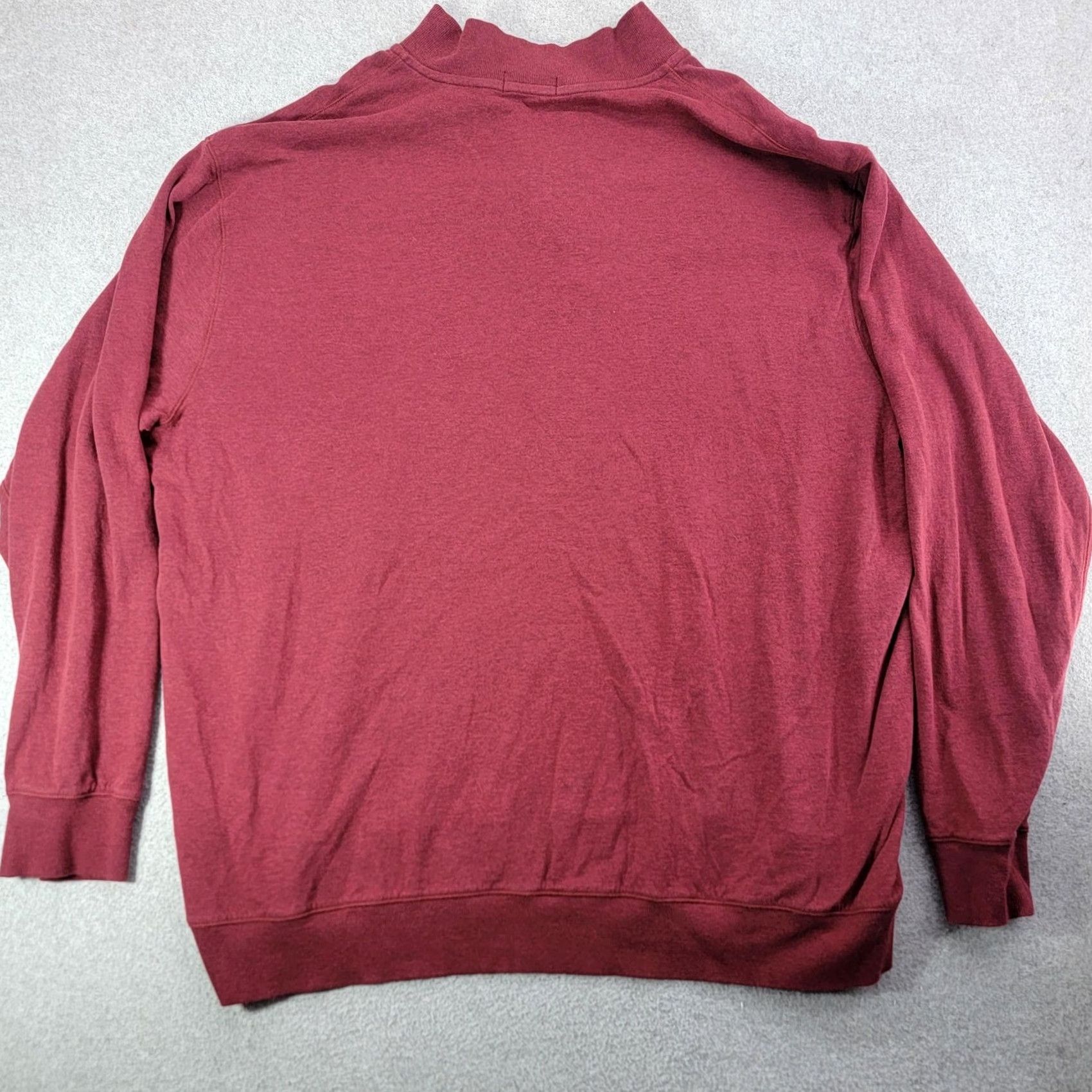 Polo Ralph Lauren Polo Ralph Lauren Sweater Mens 3XLT Red Mock Neck 1/4 Zip Pullover Logo Big Tall Size US XXL / EU 58 / 5 - 6 Thumbnail