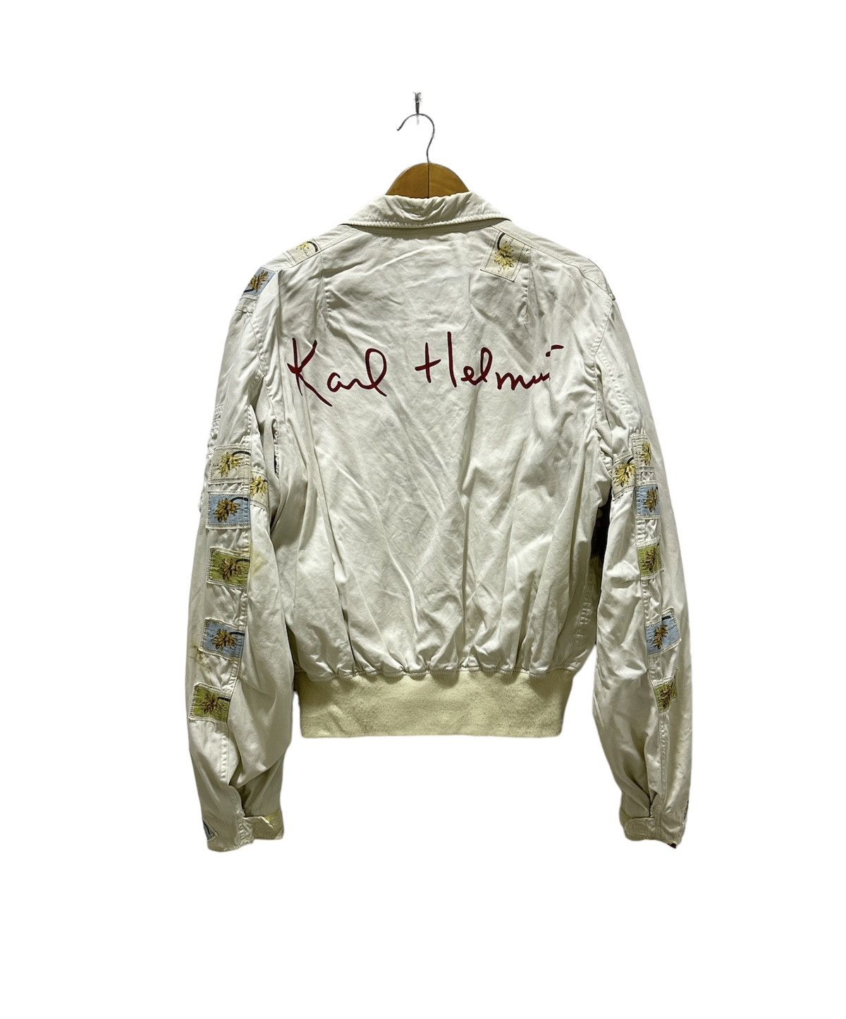 If Six Was Nine × Japanese Brand × Karl Helmut Vintage Karl Helmut Bomber Jacket Patch Flower Design Size US L / EU 52-54 / 3 - 2 Thumbnail