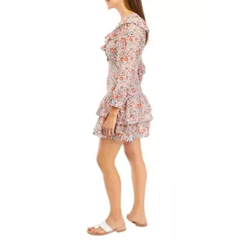 Vineyard Vines New VIineyard Vines Ivy Ruffle Mini Dress $328 SIZE 2 Floral Size XS / US 0-2 / IT 36-38 - 4 Thumbnail