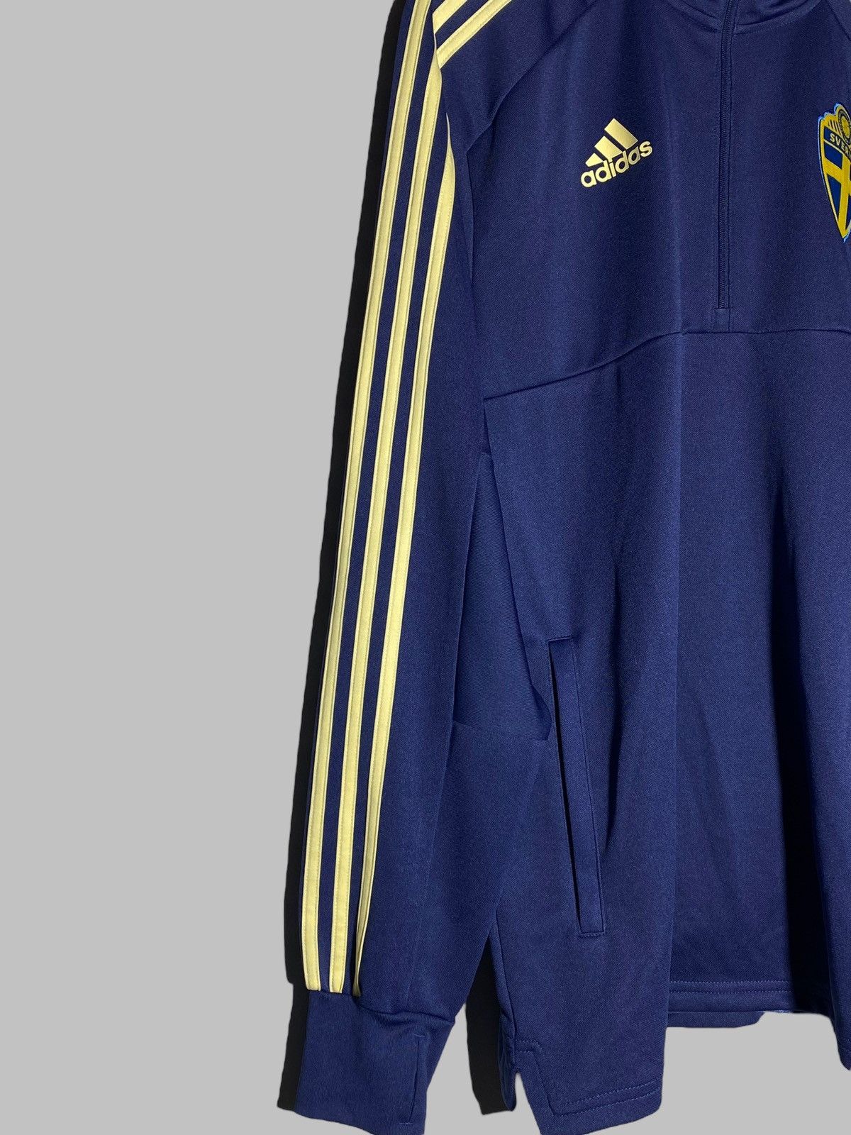 Adidas Adidas Sweden National Team Training Track Top 1/4 zip Size US L / EU 52-54 / 3 - 5 Thumbnail