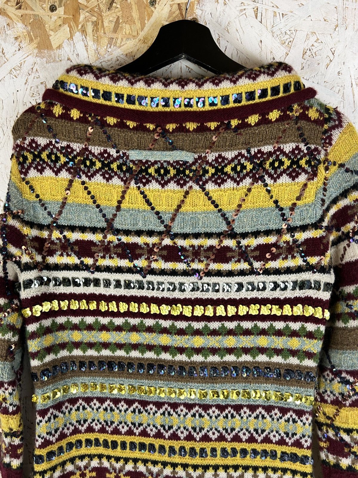 Jean Paul Gaultier Jean Paul Gaultier AW 1999 Fair Isle Wool Maxi Sweater Dress Size L / US 10 / IT 46 - 9 Thumbnail