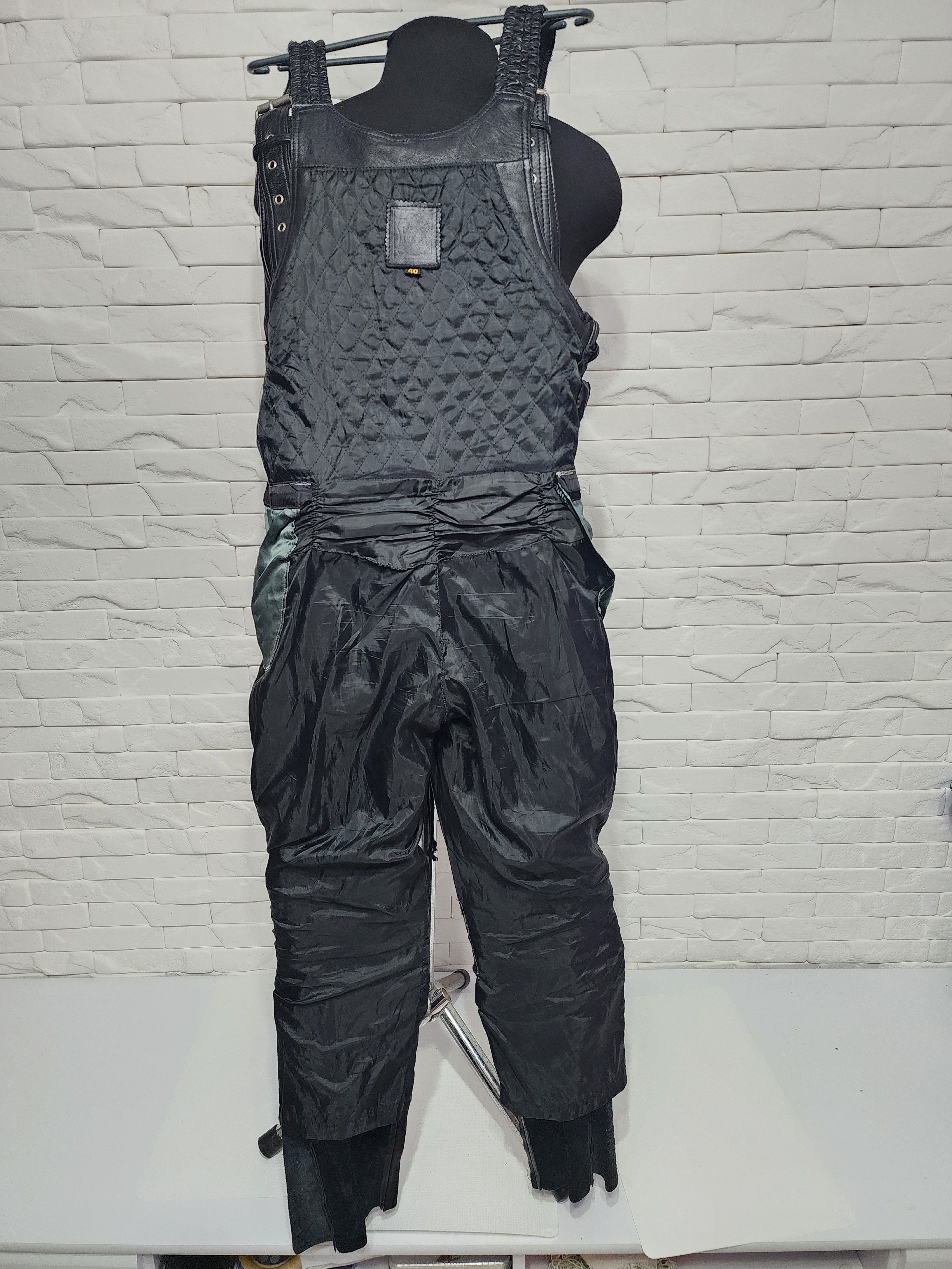 Other Unisex black leather jumpsuit. Size 36" / US 14 / IT 50 - 9 Thumbnail