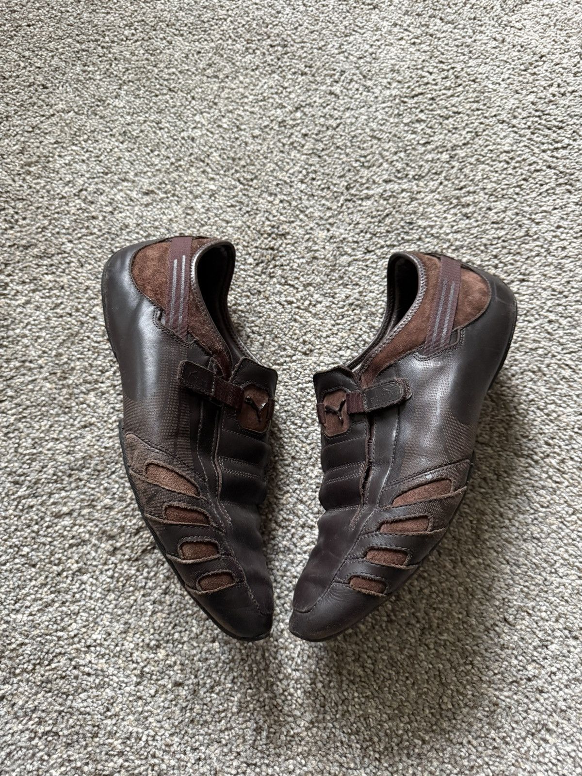 Puma Puma Leather Driving Shoes Brown Slip-On Loafers Size US 11.5 / EU 44-45 - 1 Thumbnail