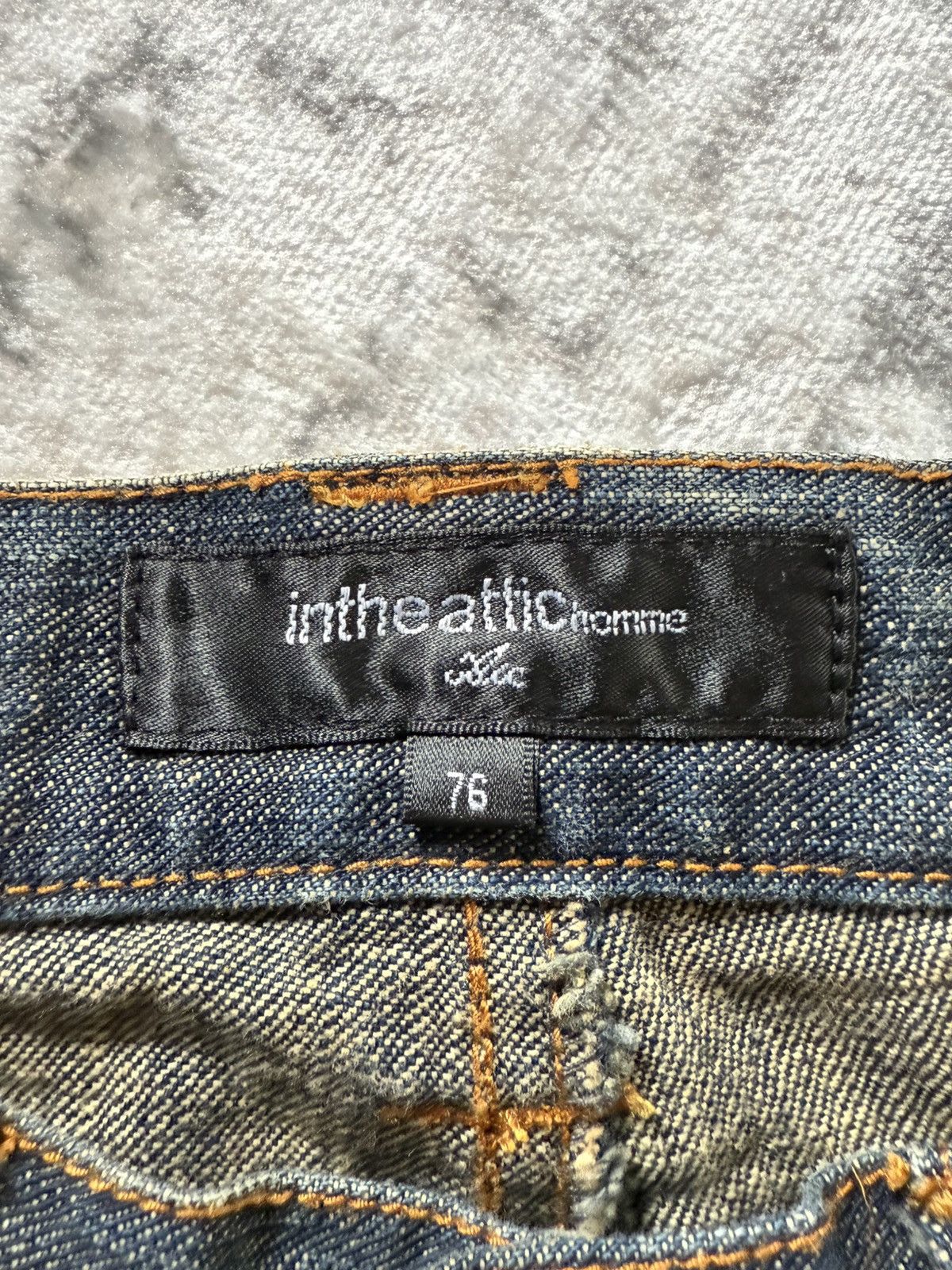 In The Attic In The Attic Japan Mud Earthy Wash Paneled Gun Pocket Jeans Size US 30 / EU 46 - 23 Thumbnail