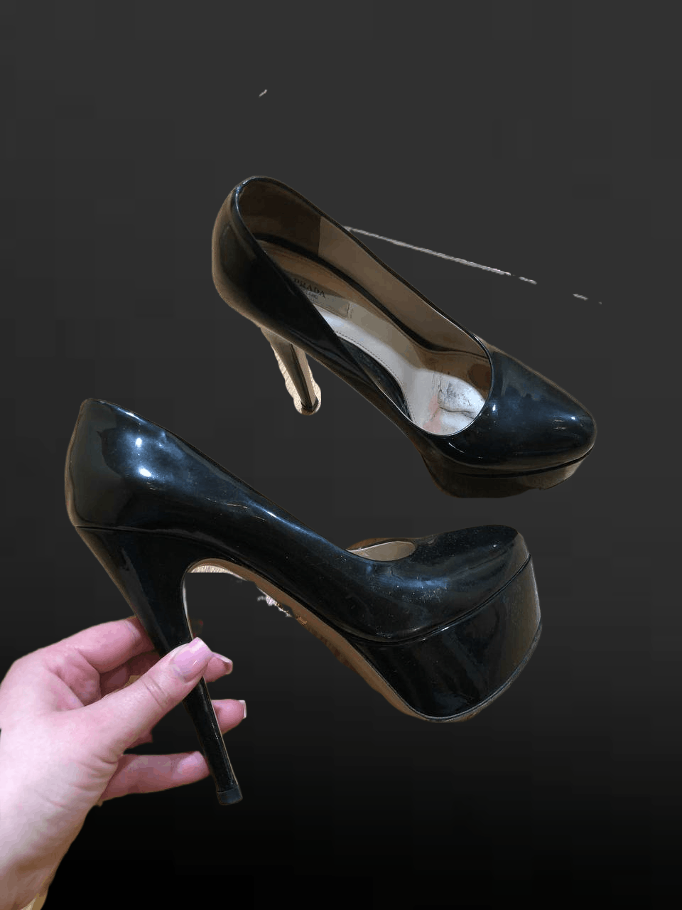 Prada Prada Black Patent Leather High Stiletto Pumps Size US 8.5 / IT 38.5 - 1 Thumbnail