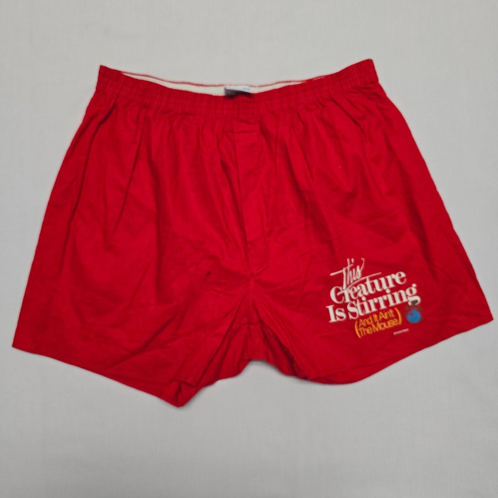 Vintage Vintage Funny Boxers Peacock Red XL Christmas Mens Underwear Size US 42 / EU 58 - 1 Thumbnail