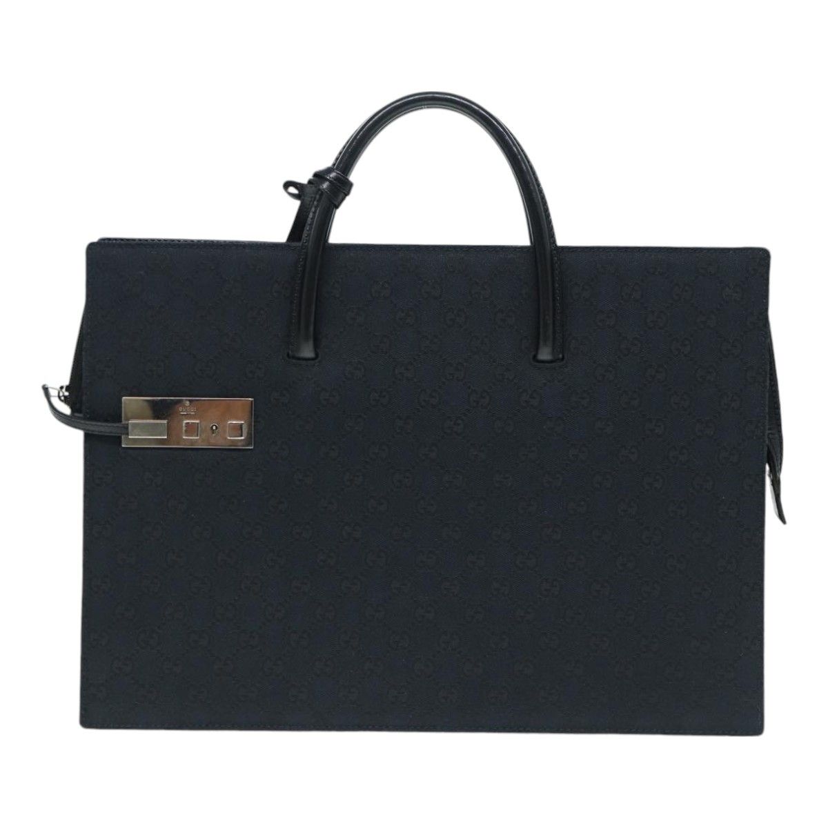 Gucci Gg Canvas Black Canvas Handbag (Pre-Owned) Size ONE SIZE - 1 Thumbnail