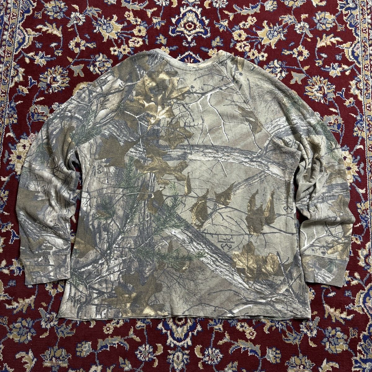 Realtree Realtree Waffle Thermal Henley tee Mossy oak Y2K streetwear Size US XL / EU 56 / 4 - 4 Thumbnail