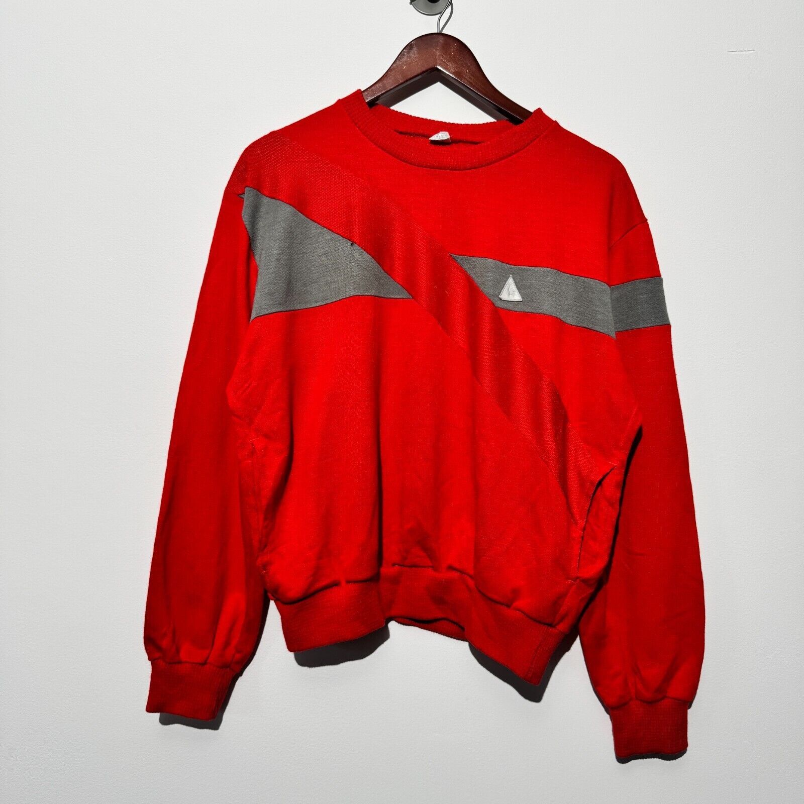 Vintage Vintage Unisex Red Cotton Crewneck Size XS Washed 90s Size US XS / EU 42 / 0 - 1 Thumbnail