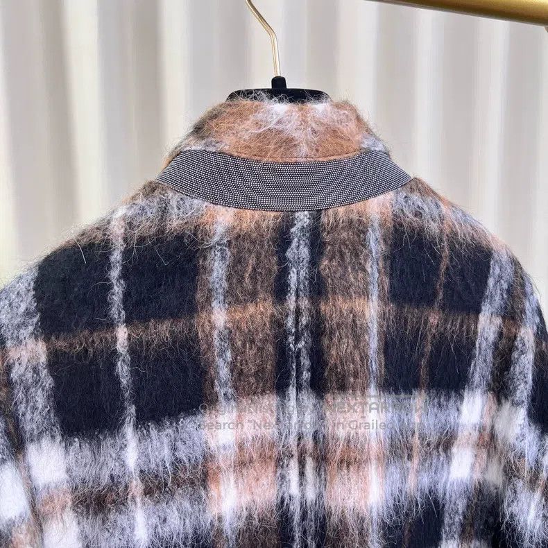 Brunello Cucinelli Brunello Cucinelli 18FW Alpaca Cashmere Horse Hair Pearl N Size XS / US 0-2 / IT 36-38 - 3 Thumbnail