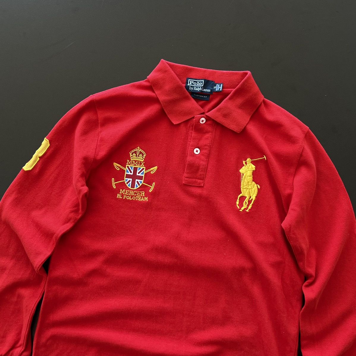 Polo Ralph Lauren × Rugby Ralph Lauren × Vintage Vintage Polo Ralph Lauren Mercer RL Polo Team Rugby Number 3 Size US S / EU 44-46 / 1 - 2 Thumbnail