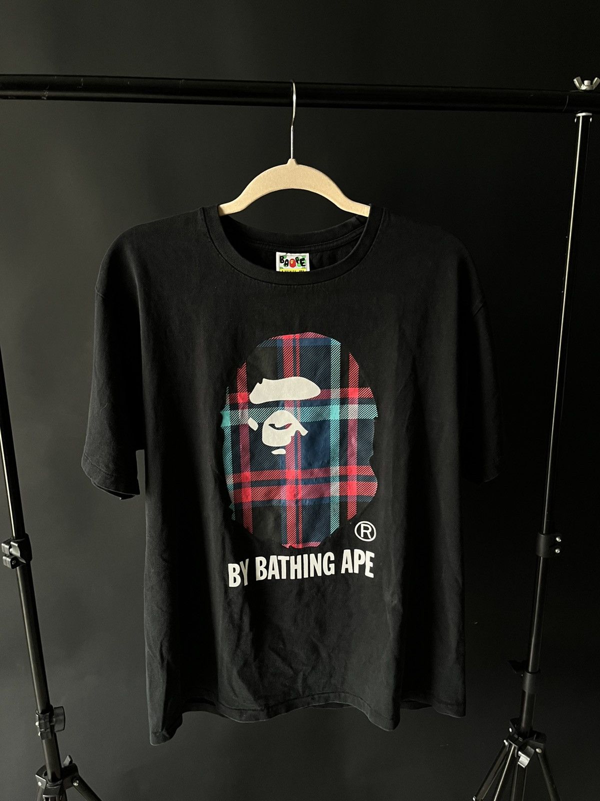 Bape check noir