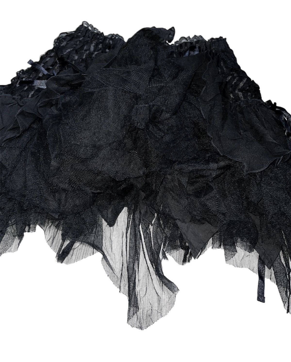 Japanese Brand Algonquins goth queen lace bustle layer skirt 👾☠️ Size 27" / US 4 / IT 40 - 11 Thumbnail