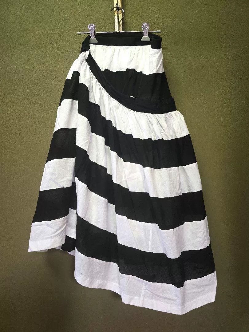 Junya Watanabe black and white striped skirt by junya watanabe Size US 27 - 1 Thumbnail