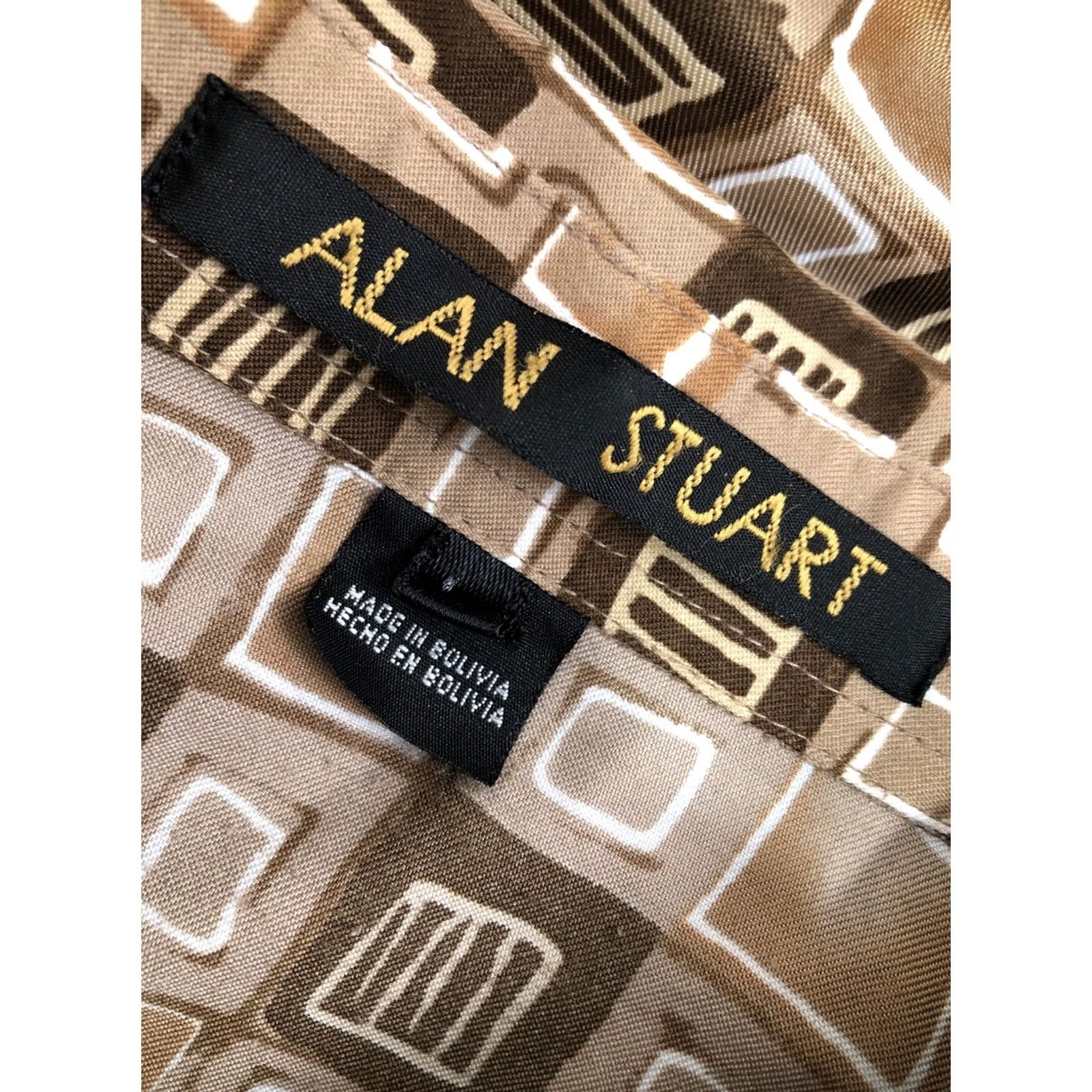 Vintage VINTAGE Alan Stuart Geometric Shirt L Size US L / EU 52-54 / 3 - 5 Thumbnail