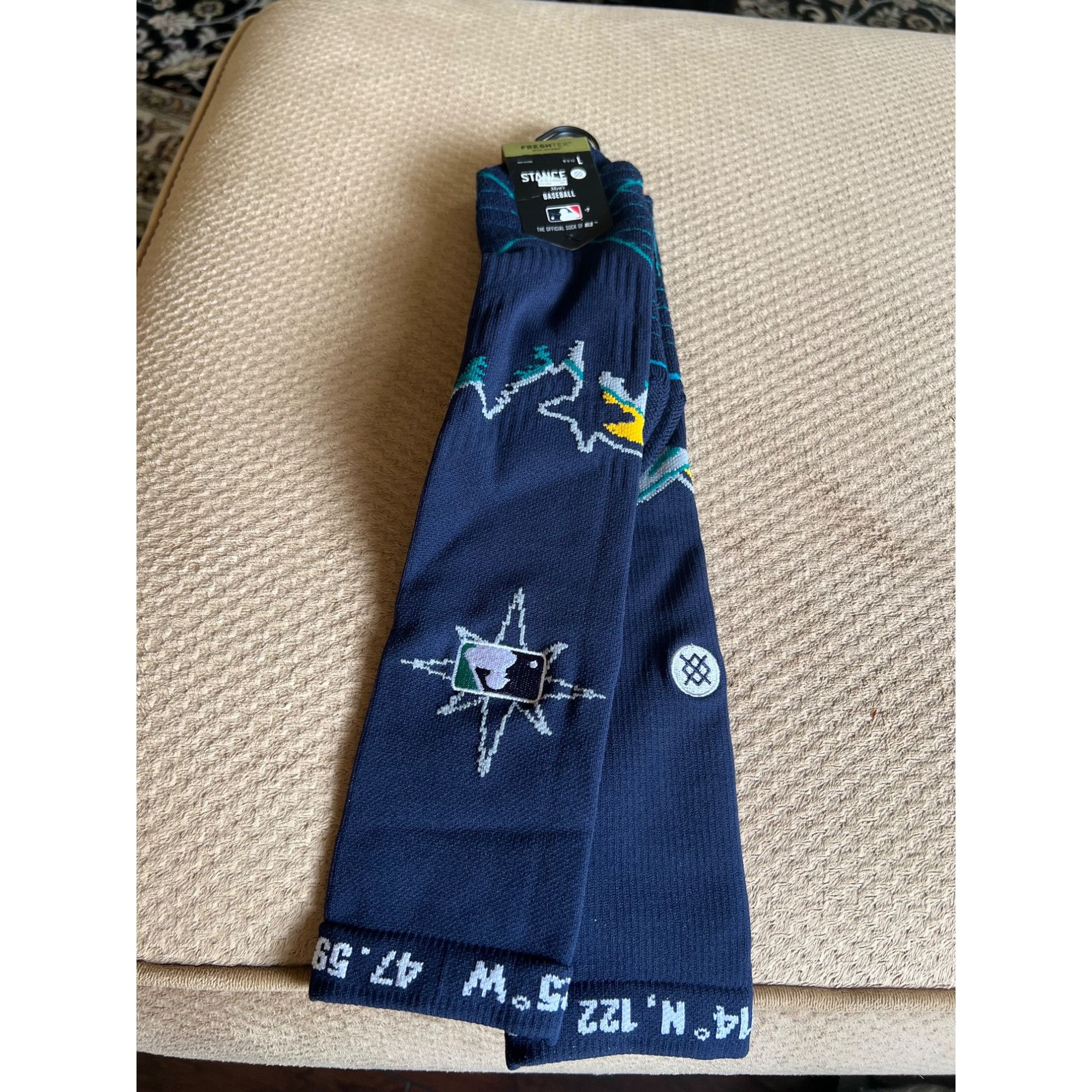 Stance Socks Stance MLB Seattle Mariners City Connect Socks - Size L (9-1 Size ONE SIZE - 2 Thumbnail