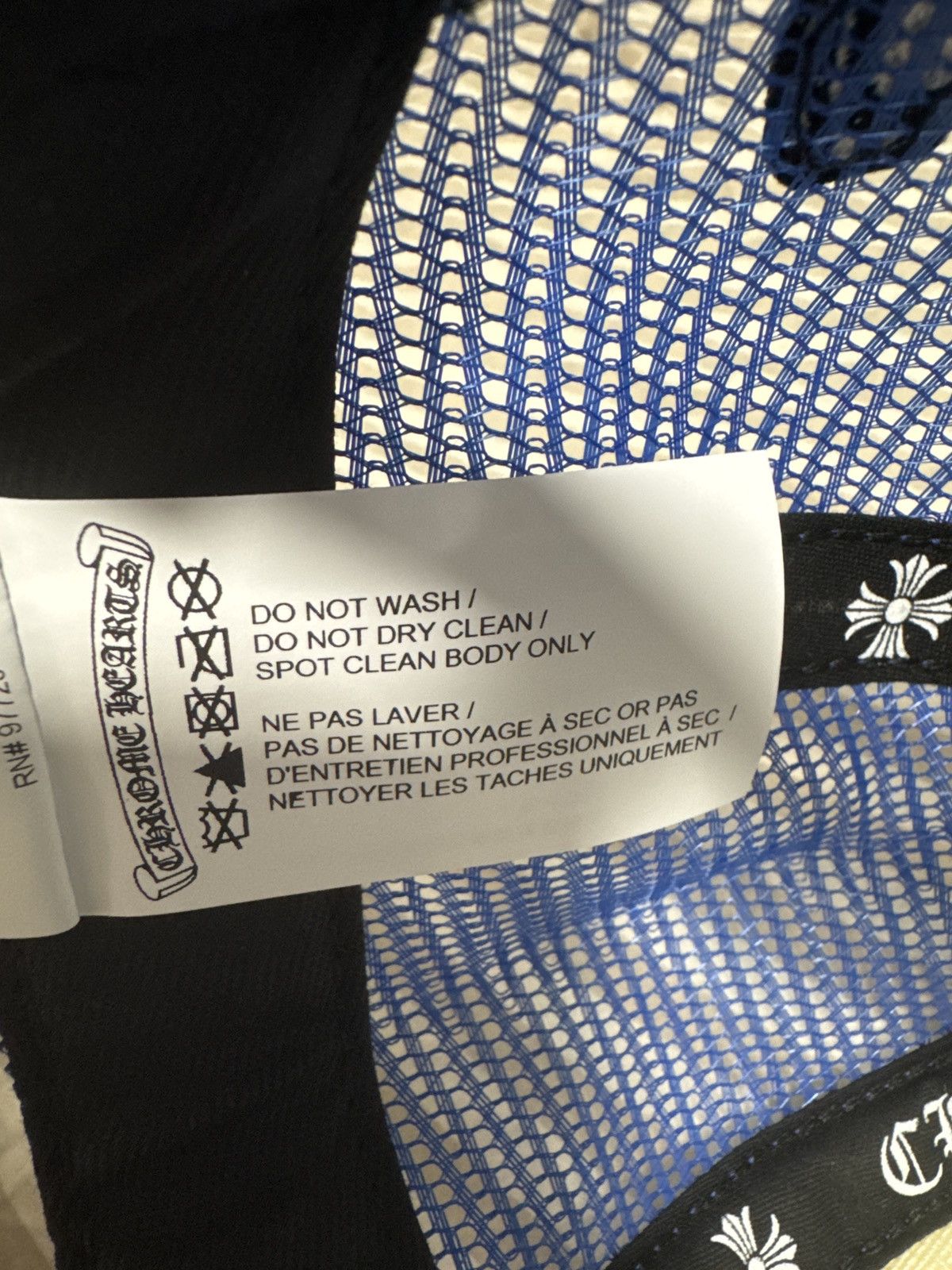 Chrome Hearts Chrome Hearts Eye Chart Trucker Blue Size ONE SIZE - 4 Thumbnail