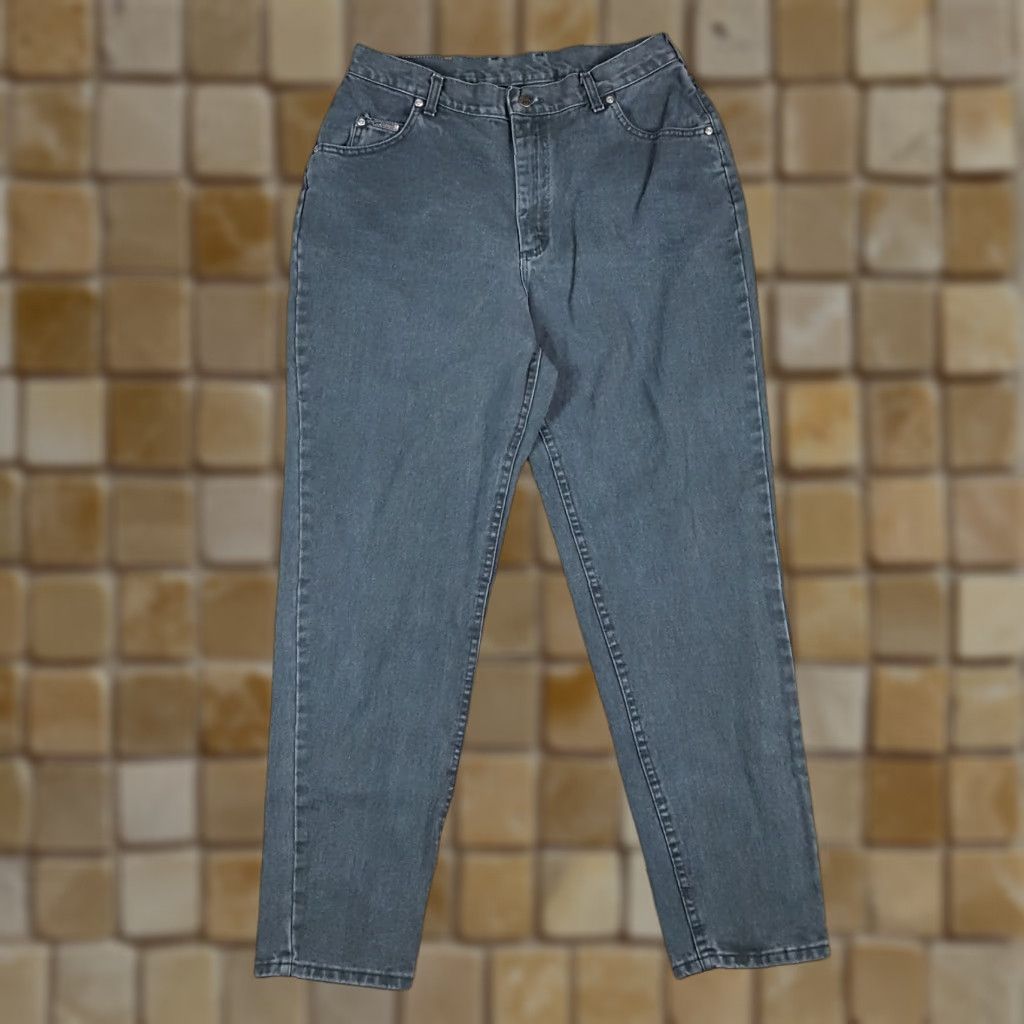 Lee VINTAGE Lee Jeans Women Size 16 High Waist Tapered Denim Casual 80s Retro Blue Size 38" / US 16 / IT 52 - 1 Thumbnail