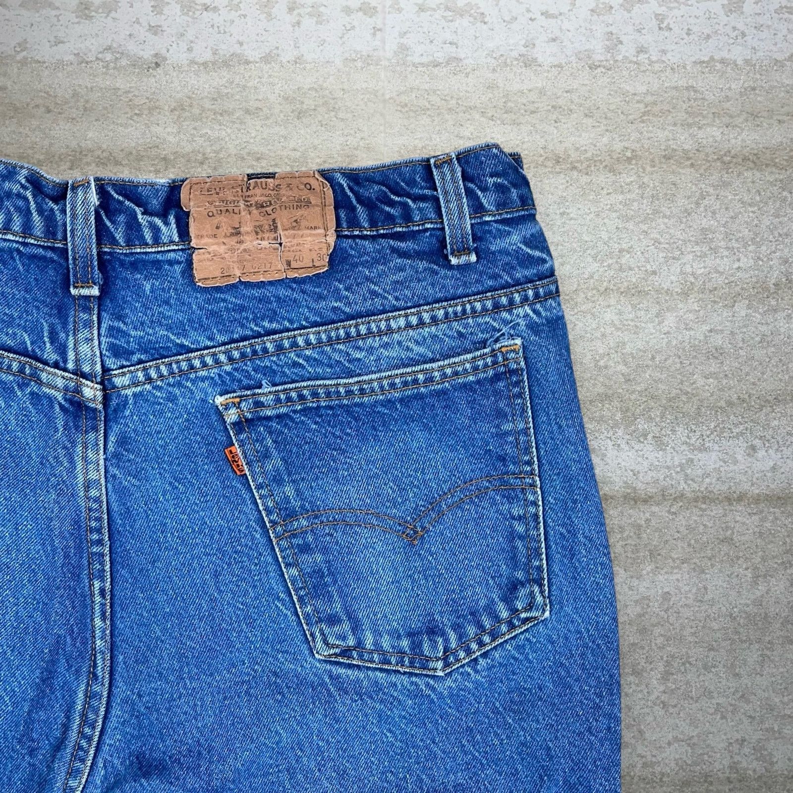 Levi's Vintage 70s Orange Tab Levis Jeans 40x30 Bootcut Medium Wash Size US 40 / EU 56 - 3 Thumbnail