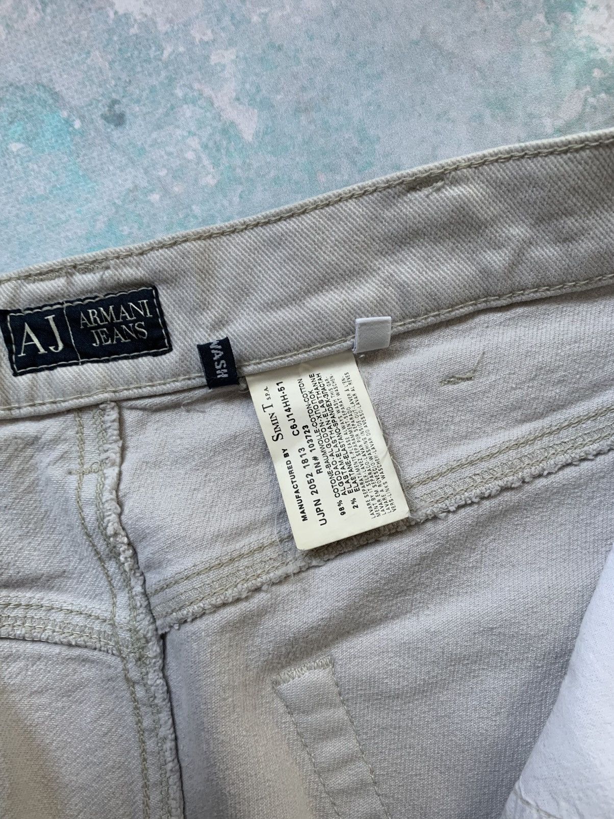Armani Armani Jeans Y2K Eco-Wash Casual Denim Pants Hype 2000s Size US 34 / EU 50 - 10 Thumbnail