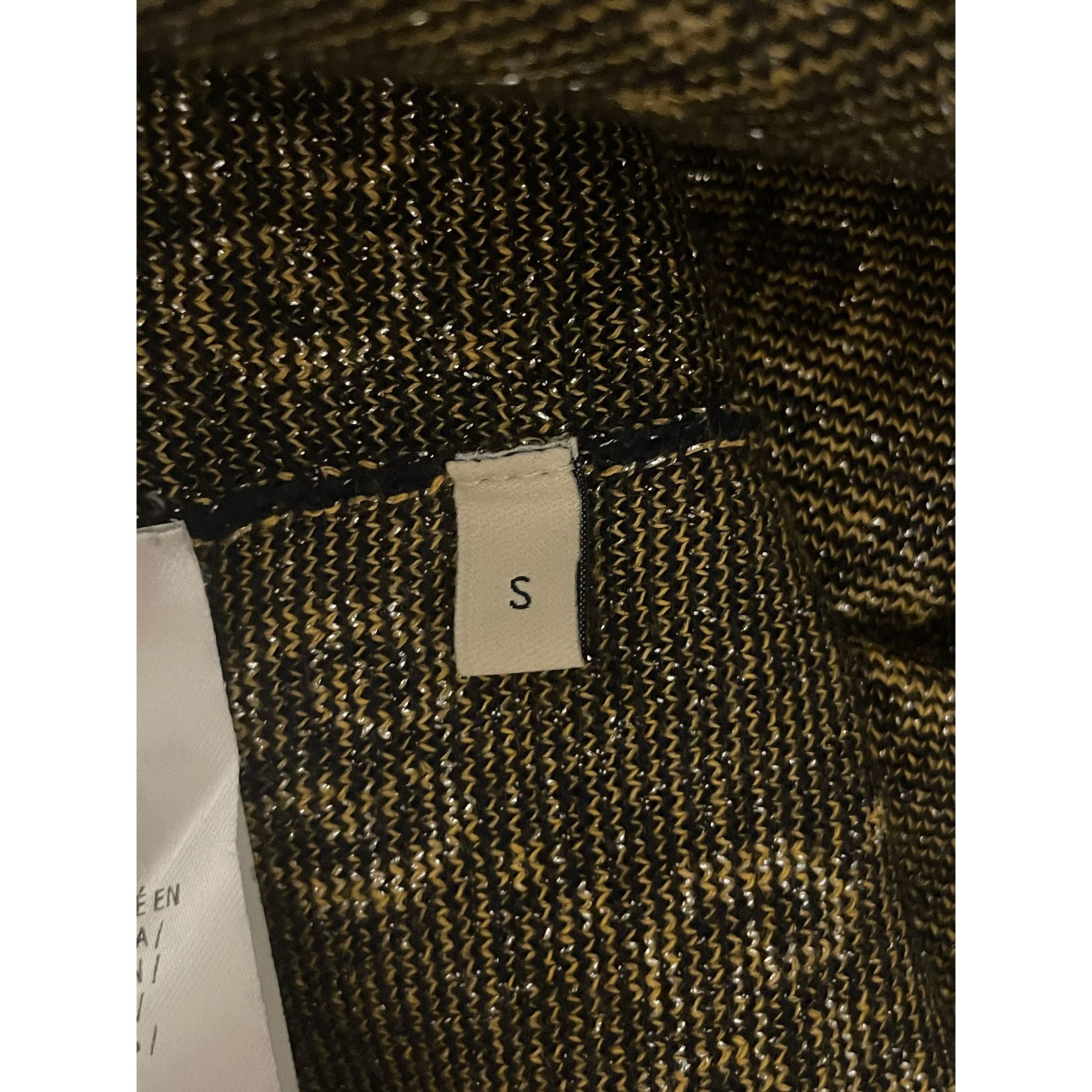 Gucci Gucci Womens Black & Gold GG Monogram Knit Short-Sleeve Dres Size S / US 4 / IT 40 - 11 Thumbnail