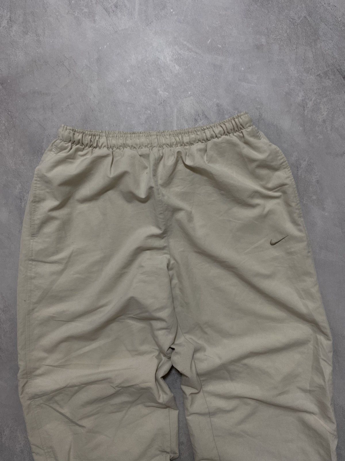 Nike × Vintage Vintage Track Pants Nike Cream Swoosh Baggy Size M Size US 36 / EU 52 - 3 Thumbnail