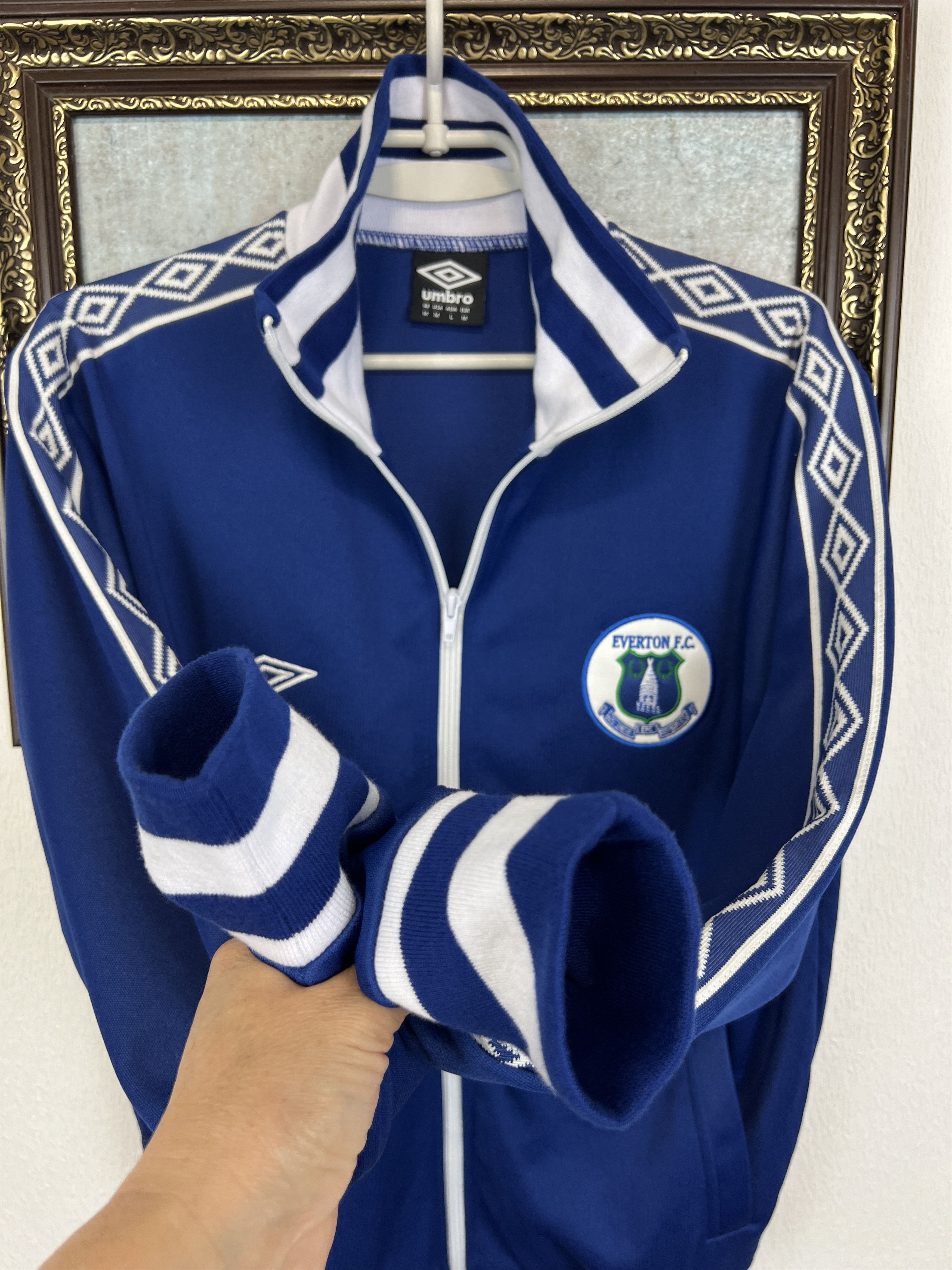 Umbro Umbro Everton Football Track Top Soccer Jacket Blue Zip Rare Size US M / EU 48-50 / 2 - 6 Thumbnail