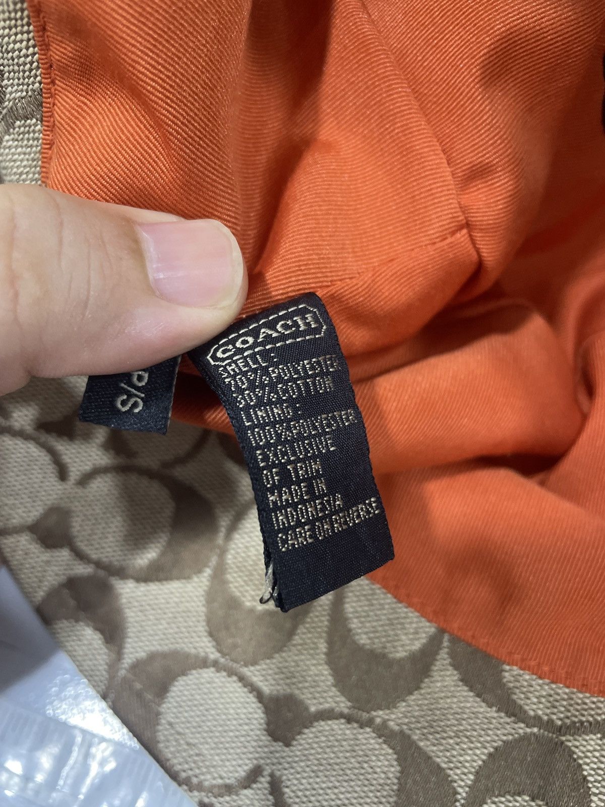 Coach × Vintage VINTAGE COACH MONOGRAM BUCKET HAT Size 30 - 6 Thumbnail