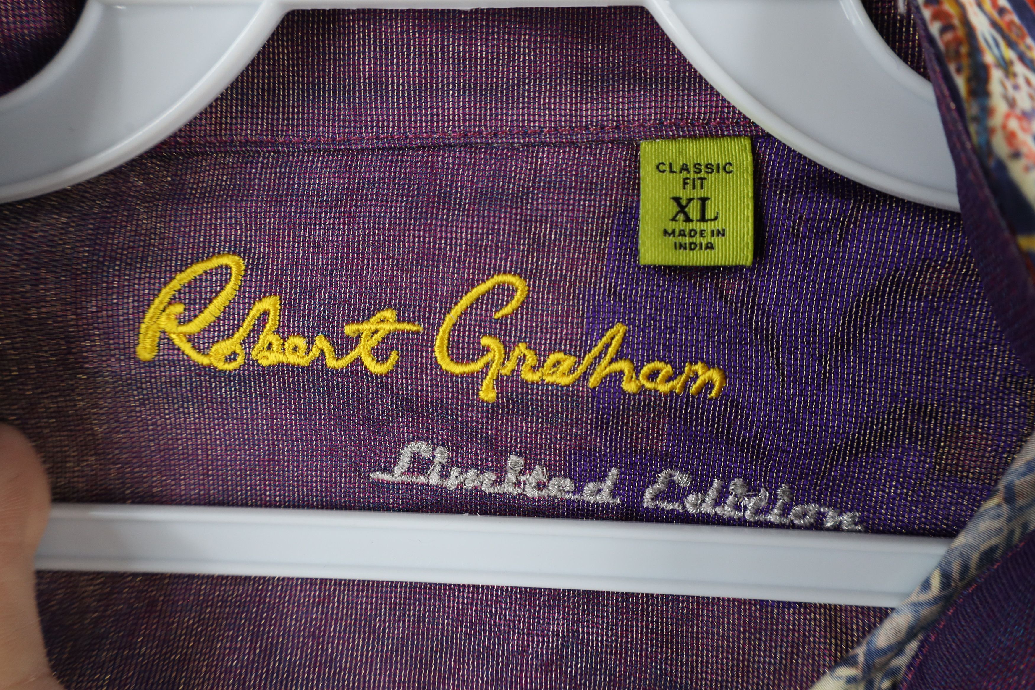 Robert Graham × Vintage Robert Graham Limited Edition Geometric Paisley Button Shirt Size XL / US 12-14 / IT 48-50 - 9 Thumbnail