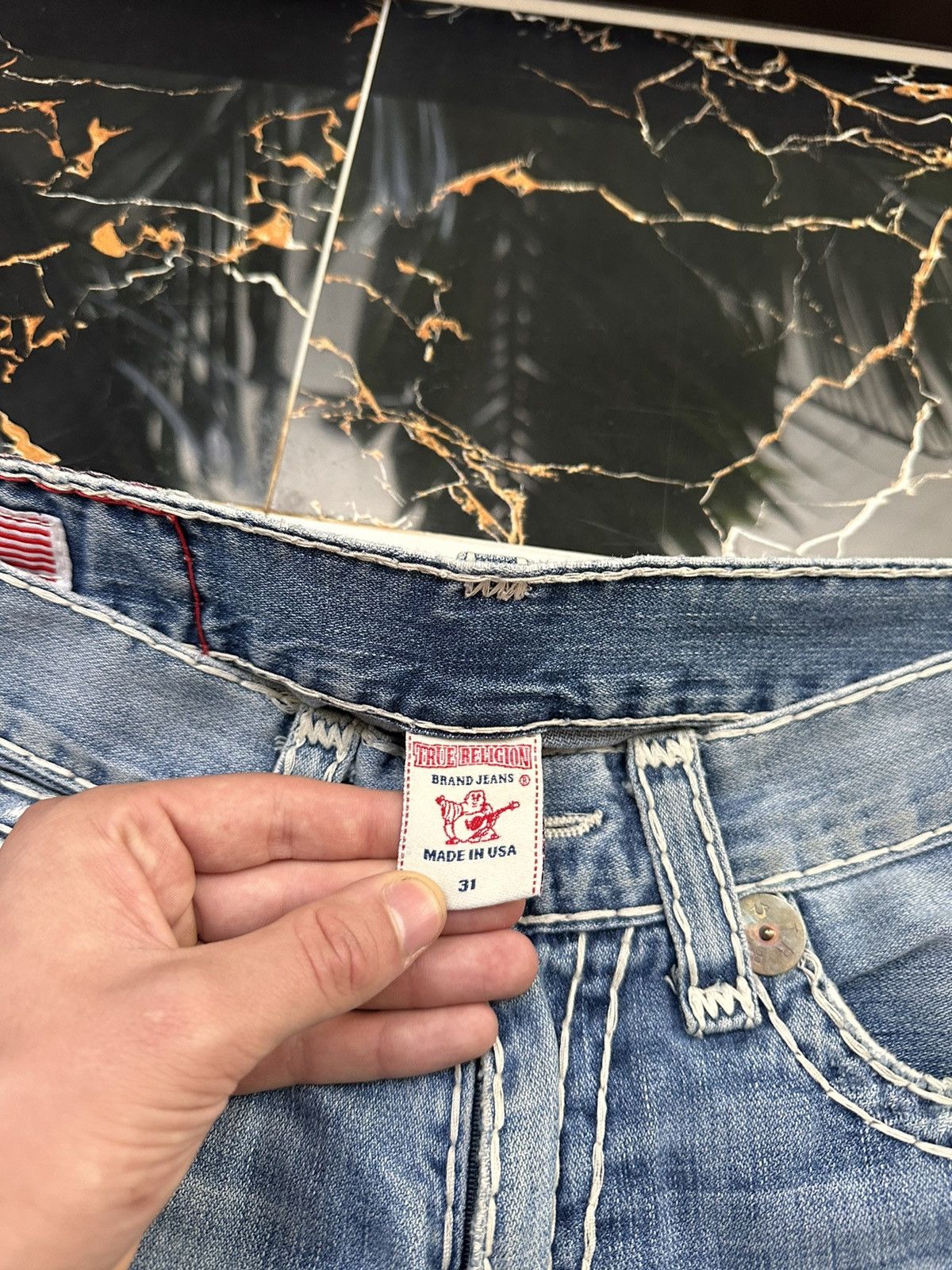 True Religion × Vintage TRUE RELIGION VINTAGE RETRO JAPAN JEANS Size US 31 - 13 Thumbnail