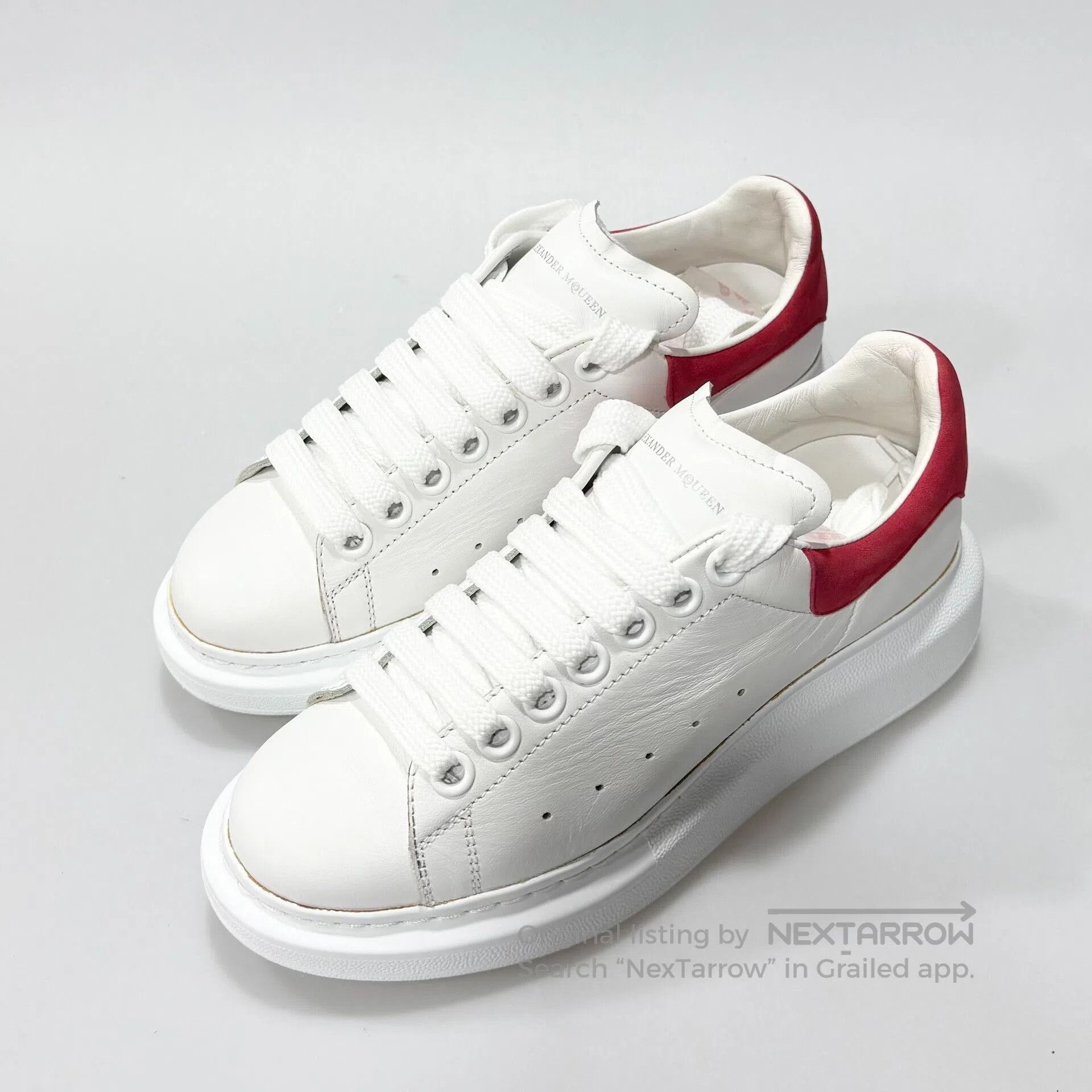 Alexander McQueen Alexander McQueen White Red Sneakers 36. Size US 5 / IT 35 - 1 Thumbnail
