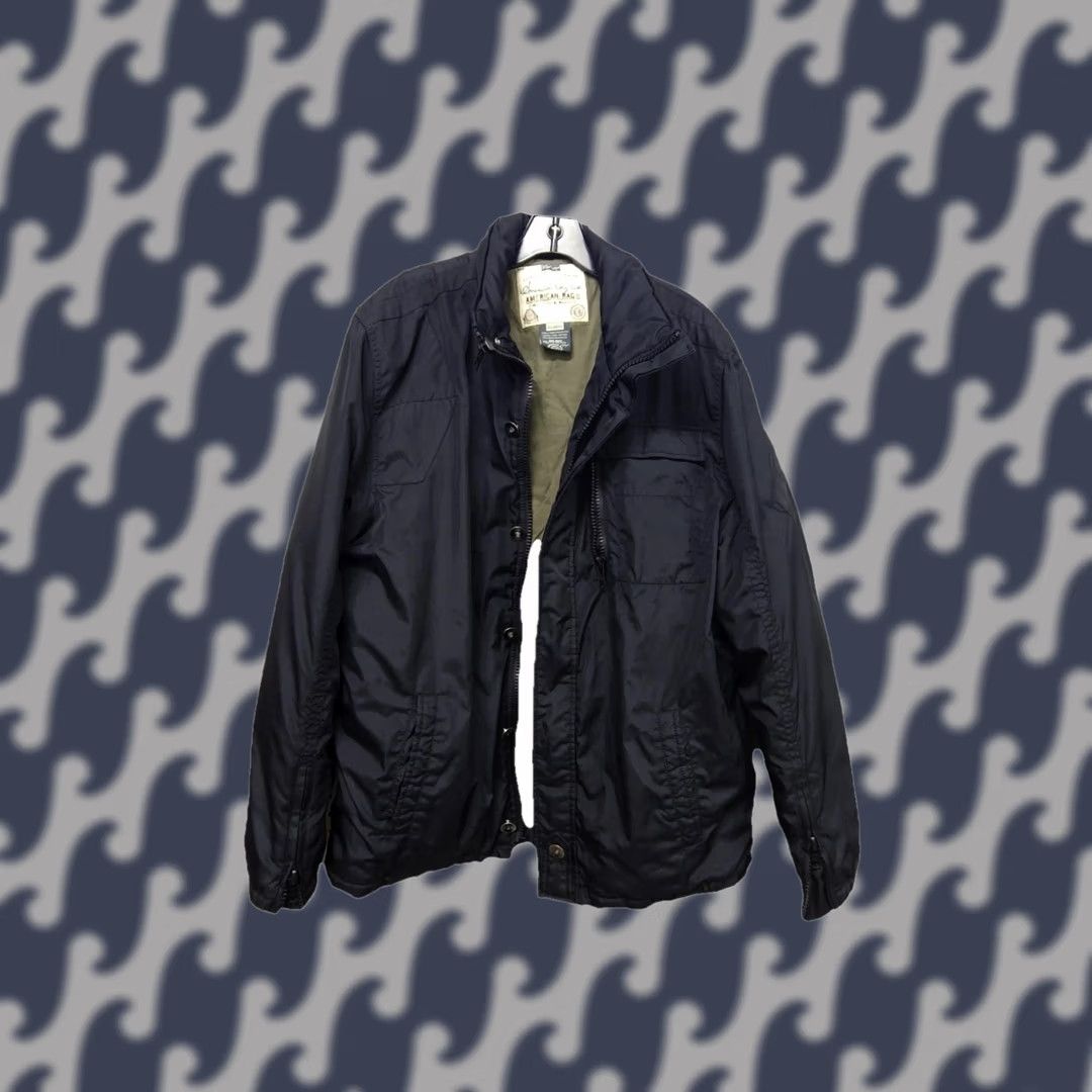 Vintage VINTAGE Y2K American Rag Cie Men’s XL Black Quilted Puffer Jacket Full Zip Insulated Bomber Jacket Mens XL Black Quilted Puffer Jacket Size US XL / EU 56 / 4 - 1 Thumbnail