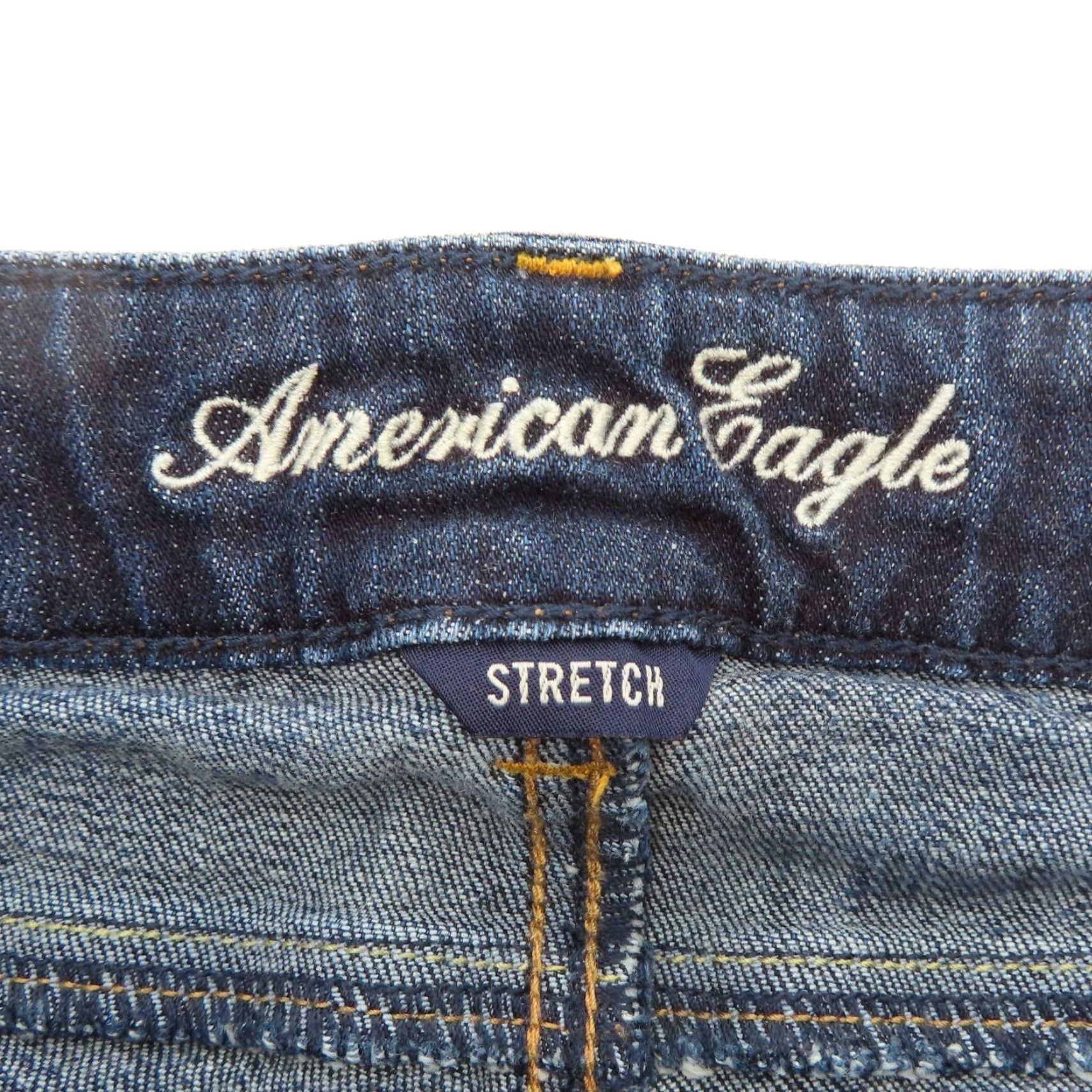 American Eagle Outfitters American Eagle Outfitters Womens Jeans Artist Dark Blue Denim Straight Leg 2 Regular 5-Pocket Design Womens Size 26" / US 2 / IT 38 - 6 Thumbnail