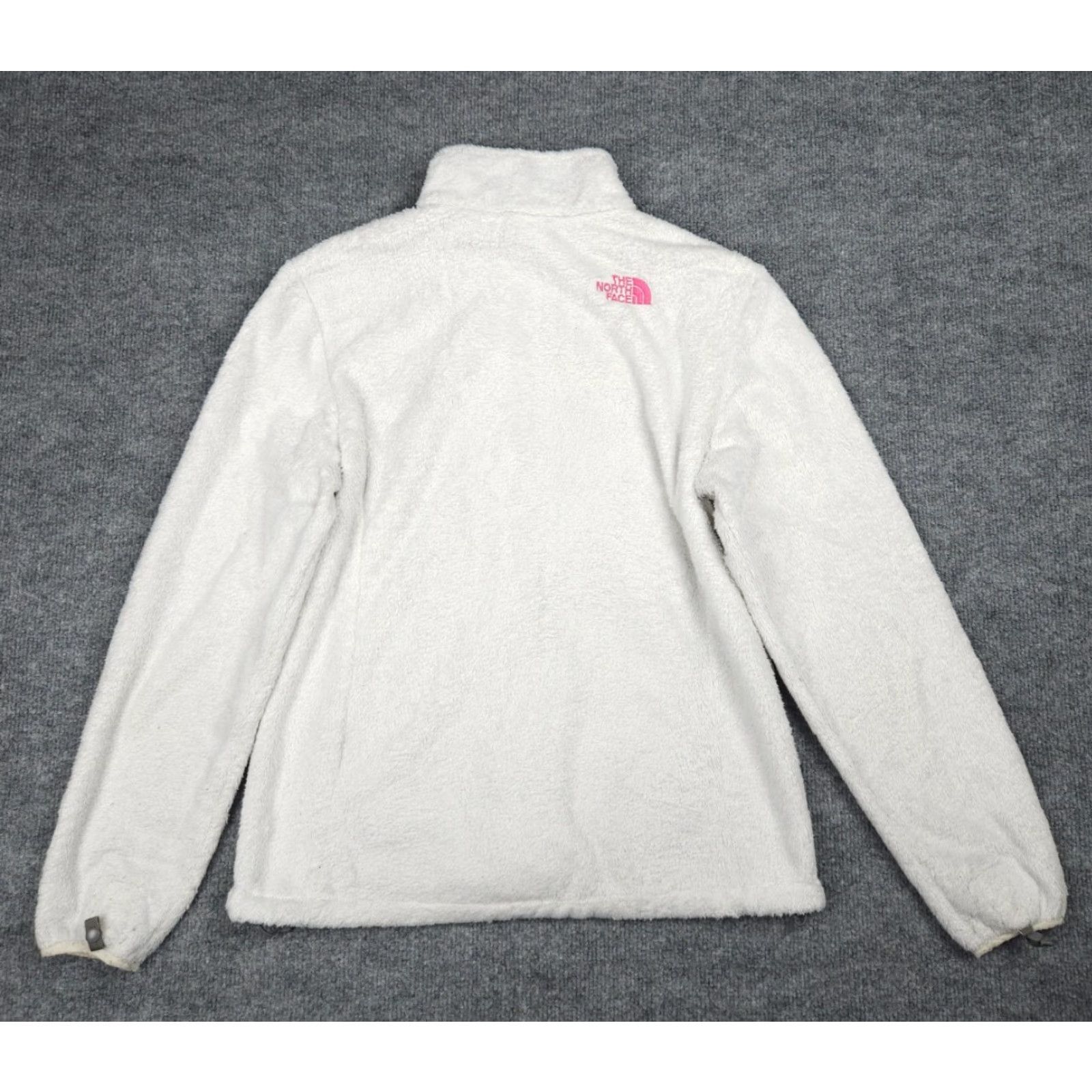 The North Face The North Face Jacket Womens Medium White Pink Fleece Full Zip Outdoor Sweater Full Zip Lightweight Zipped Pockets Casual Travel Women Regular Jacket Size M / US 6-8 / IT 42-44 - 4 Thumbnail