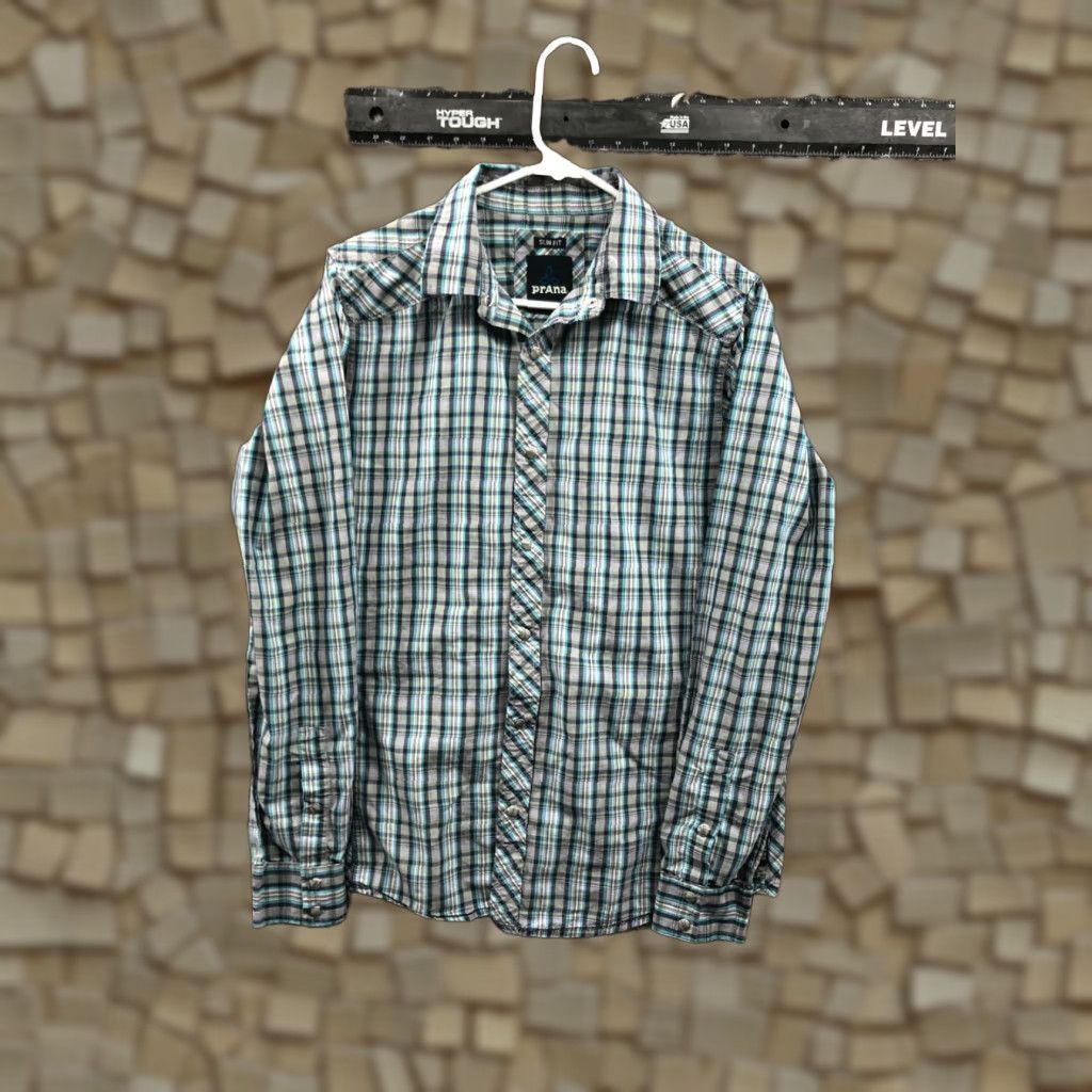 Prana Prana Slim Fit Shirt M Mens Long Sleeve Striped Multicolor Button-Up Size US M / EU 48-50 / 2 - 1 Thumbnail