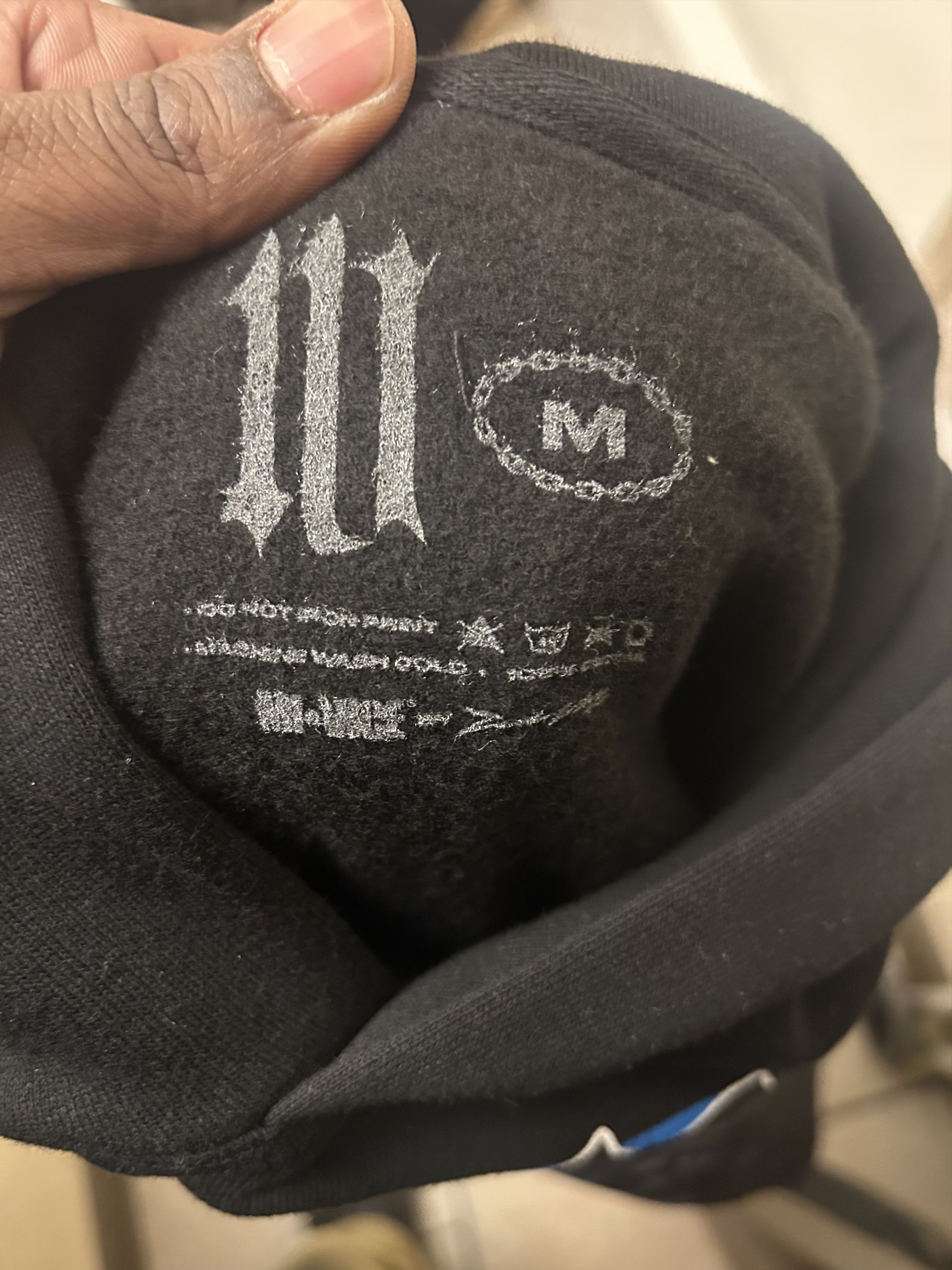 Other MI Vice Doberman Skeleton Graphic Black Hoodie Heavy Weight Size US M / EU 48-50 / 2 - 4 Thumbnail