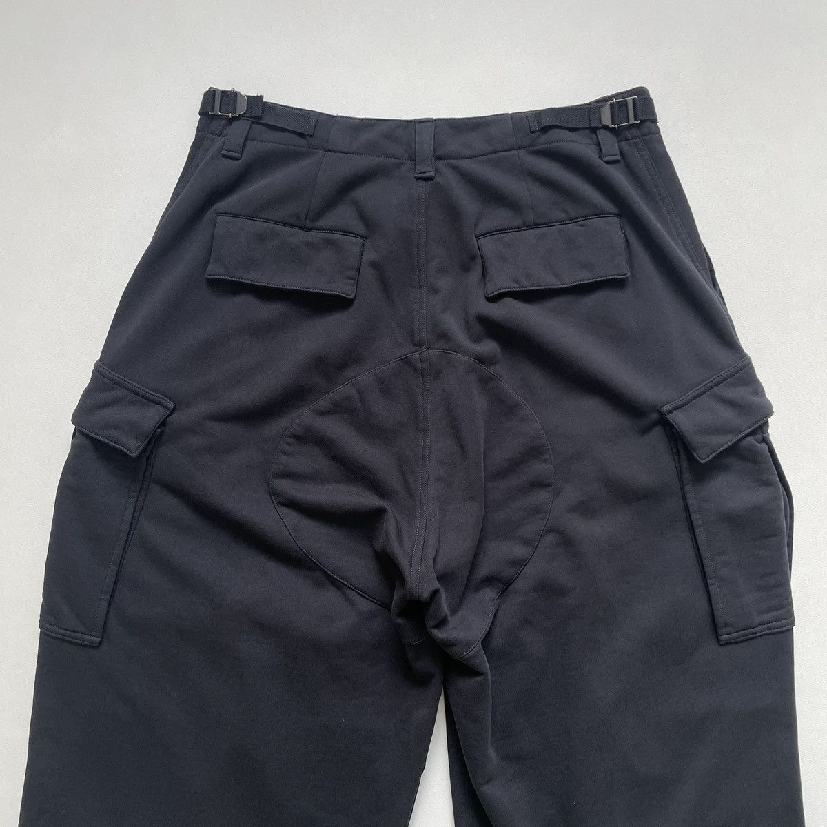 Balenciaga 2022 Wide Leg Black Jersey Cargo Pants Size US 34 / EU 50 - 17 Thumbnail