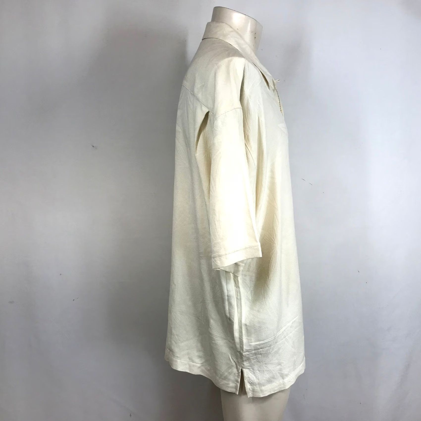 Vintage VINTAGE Jamaica Jaxx Cream Silk Floral Print Short Sleeve Button Up Shirt Mens XXL Size US XXL / EU 58 / 5 - 4 Thumbnail
