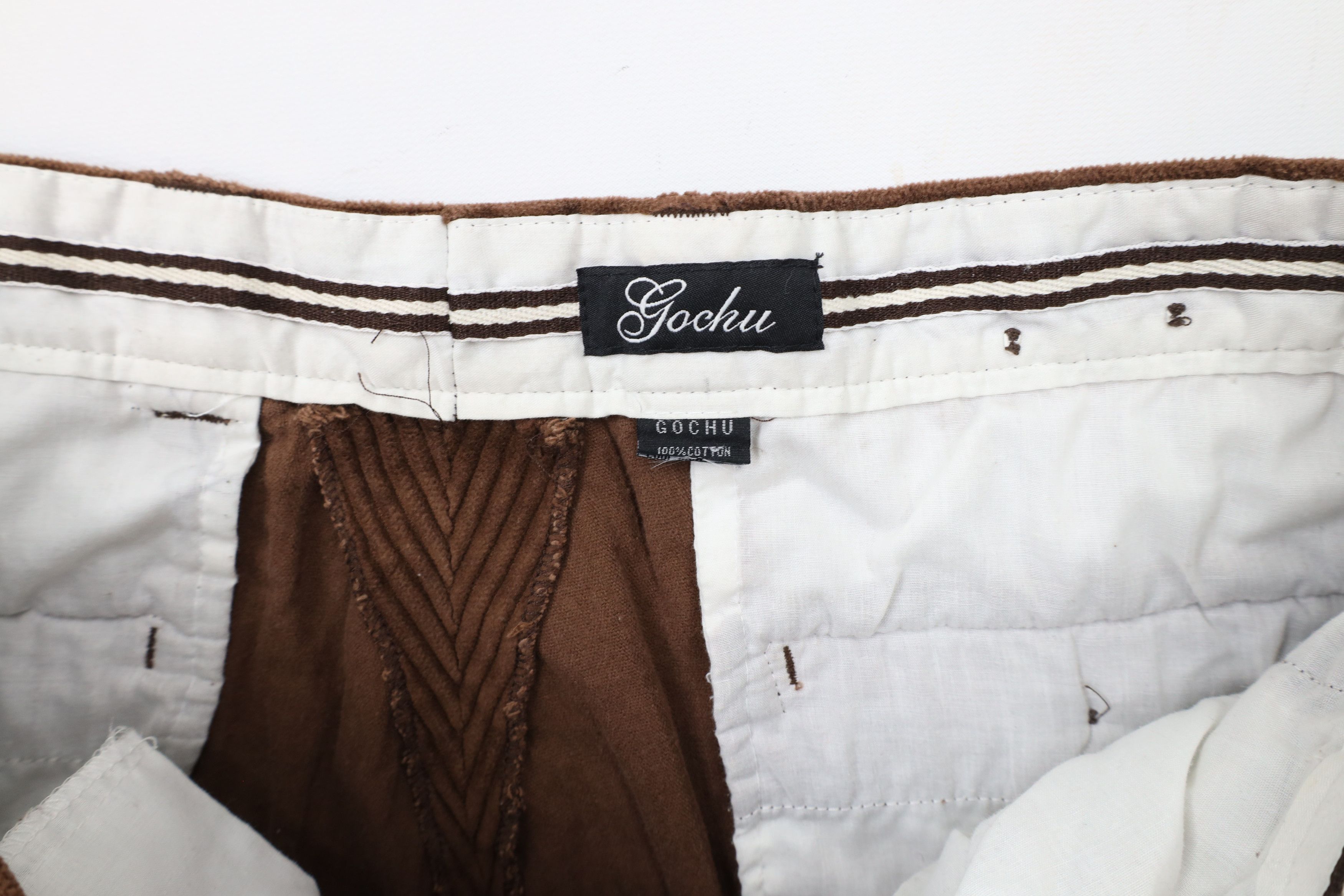 Vintage Vintage 90s Streetwear Baggy Wide Leg Corduroy Pants Brown Size US 36 / EU 52 - 6 Thumbnail