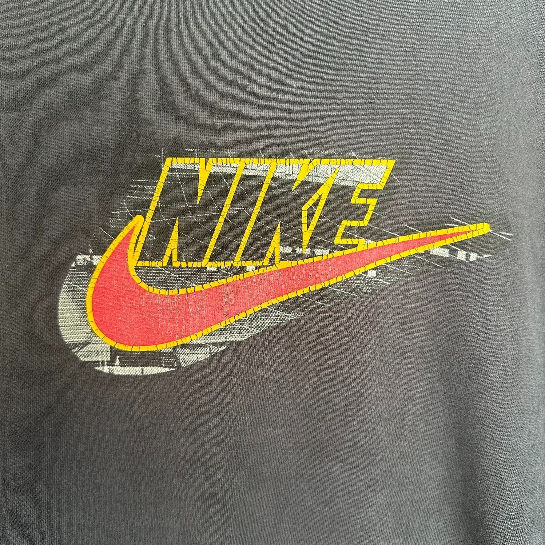 Nike Vintage Y2K Nike Center Swoosh T-Shirt Long Sleeve Black XXL Size US XXL / EU 58 / 5 - 2 Thumbnail