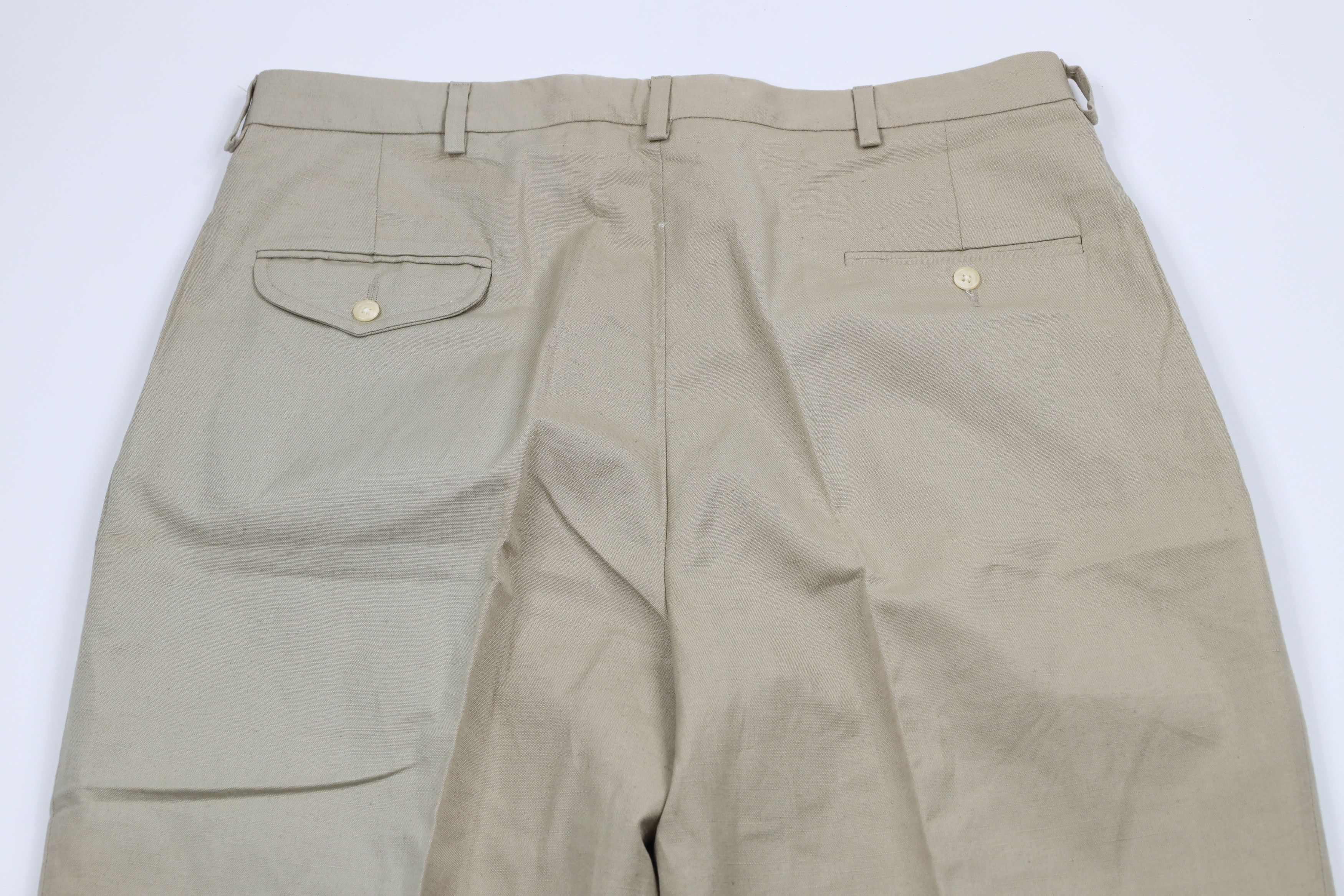 Ralph Lauren × Vintage Deadstock Vintage 80s 90s Ralph Lauren Wide Leg Pants USA Size US 38 / EU 54 - 9 Thumbnail