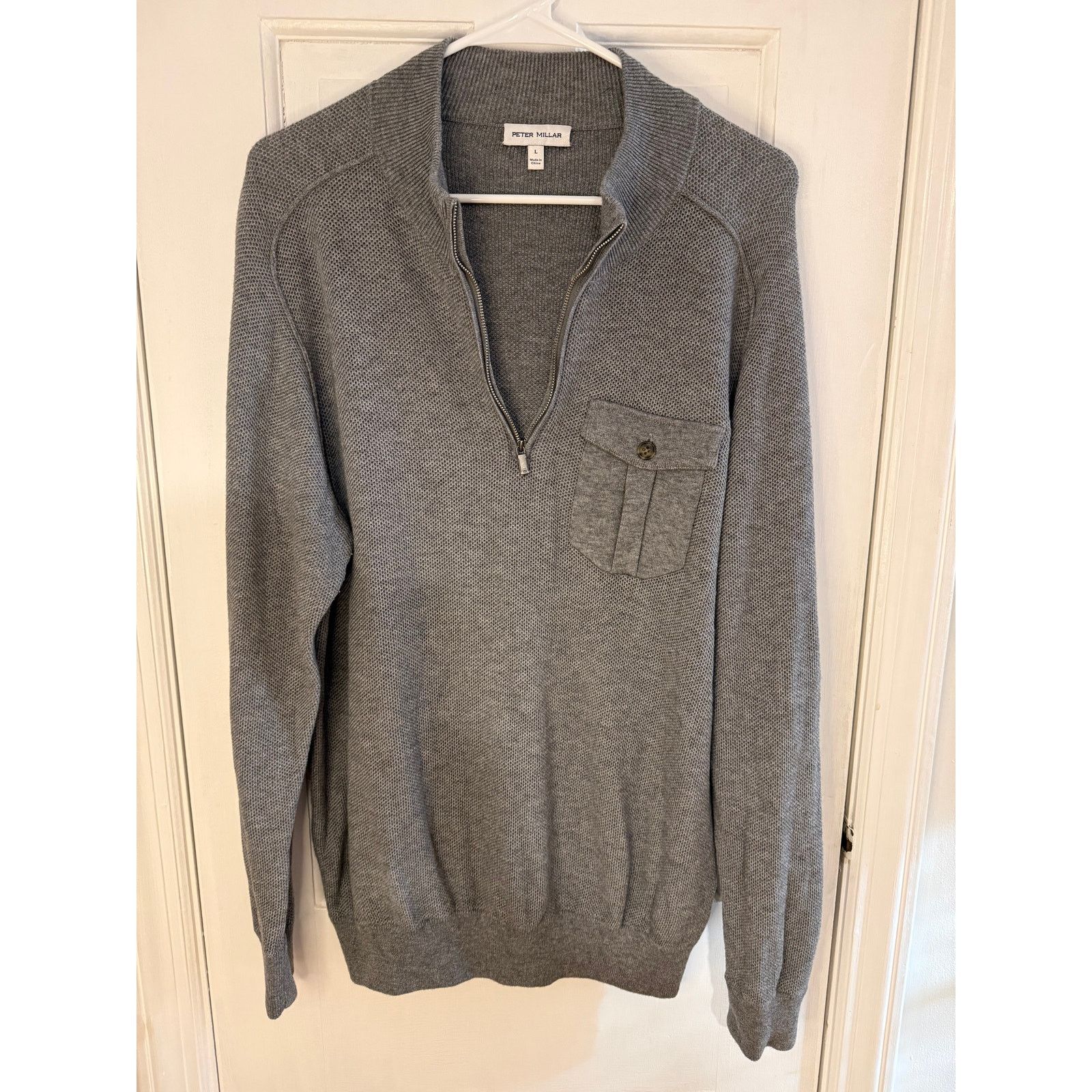Peter Millar Peter Millar Gray Qtr Zip Pull-Over Size Large Size US L / EU 52-54 / 3 - 3 Thumbnail