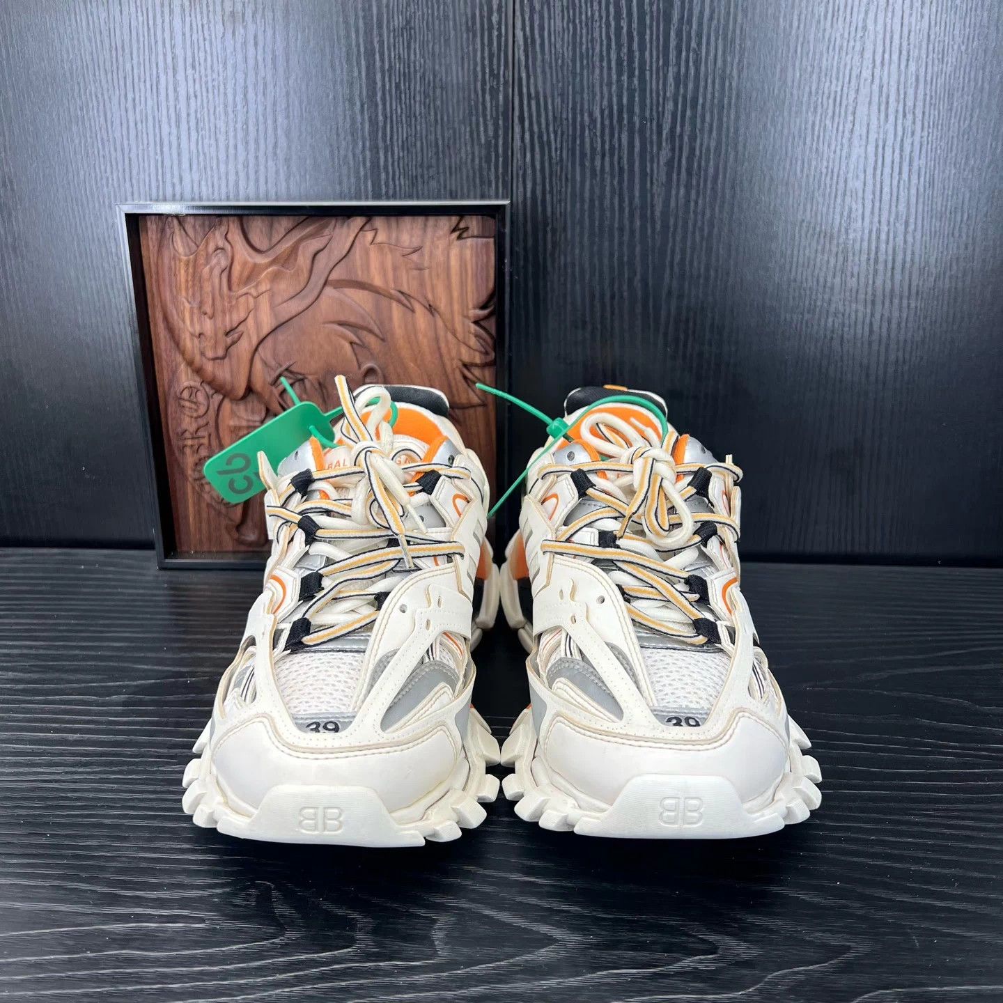 Balenciaga Balenciaga Track White Orange 39 New Box 1999 CH24403 Size US 6 / EU 39 - 4 Thumbnail