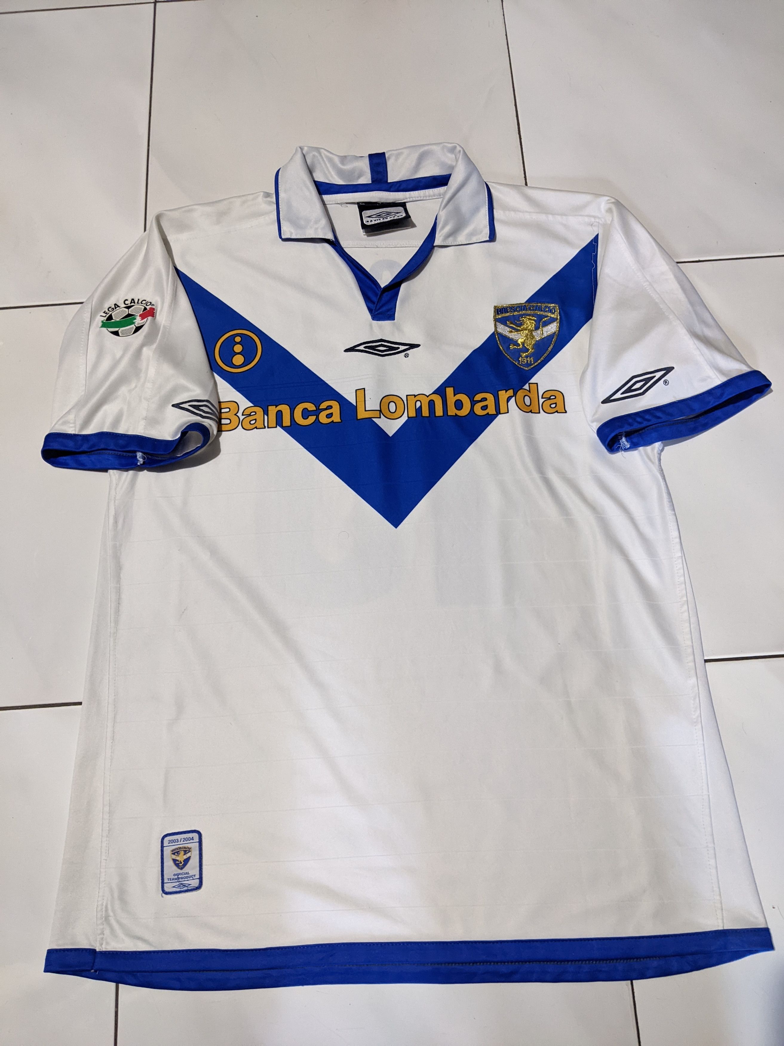 Umbro Brescia 2003-2004 Away Jersey Roberto Baggio 10 Size US L / EU 52-54 / 3 - 1 Thumbnail